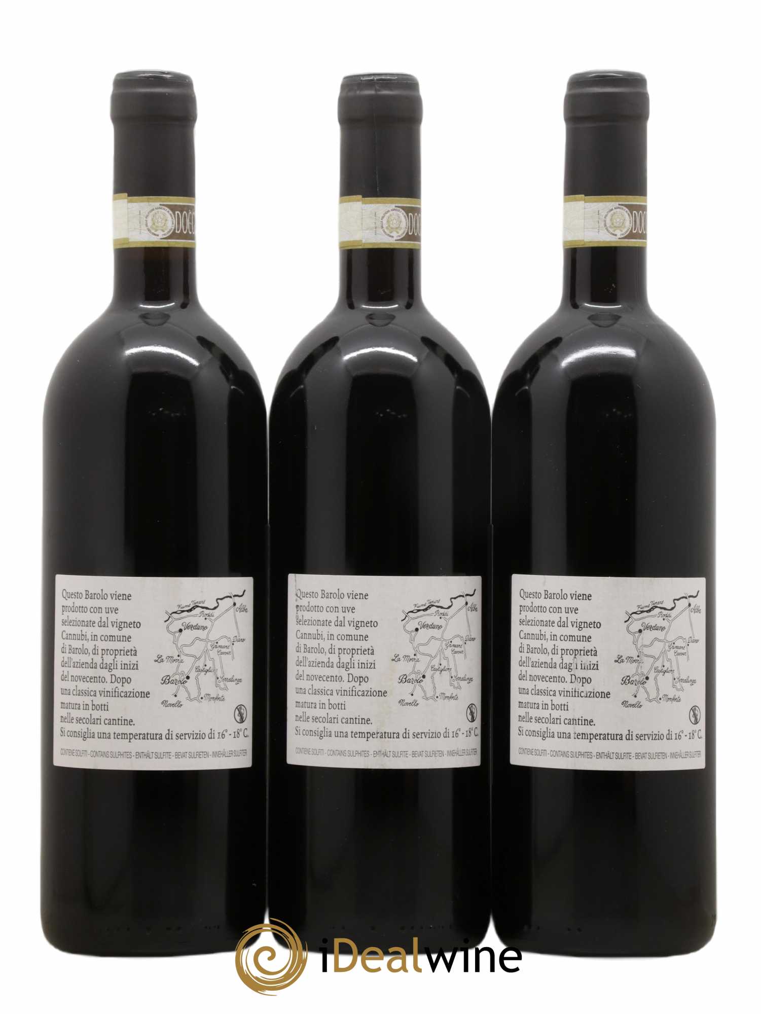 Barolo DOCG Cannubi Comm. Giovan Battista Burlotto 2013 - Lot de 3 bouteilles - 1