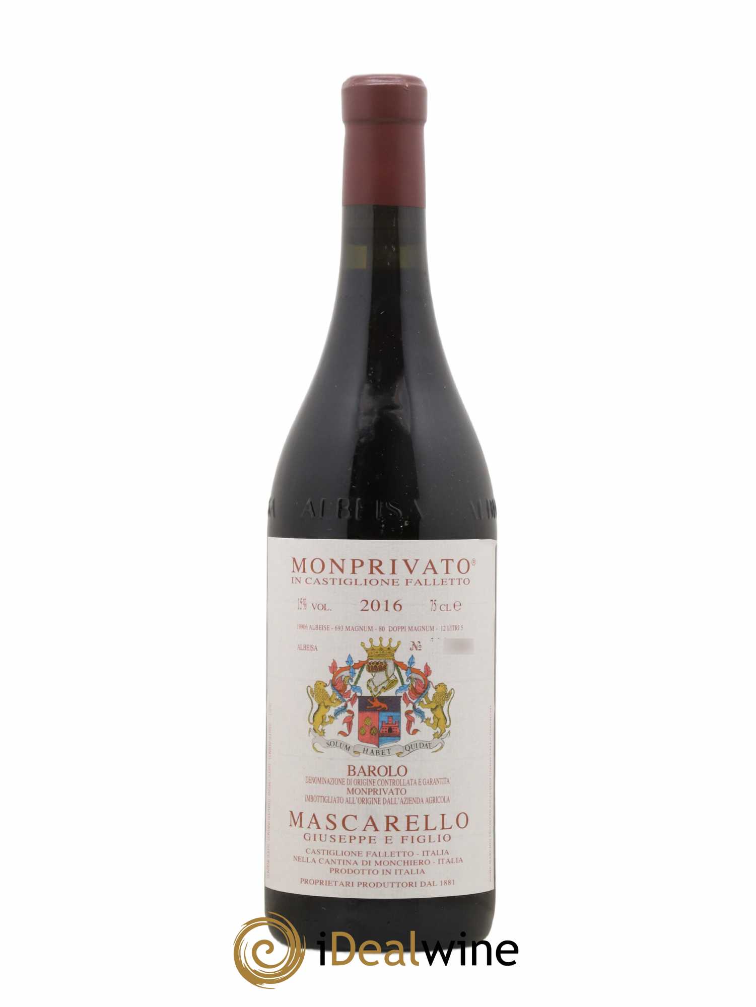 Barolo DOCG Monprivato Giuseppe Mascarello 2016 - Lot de 1 bouteille - 0