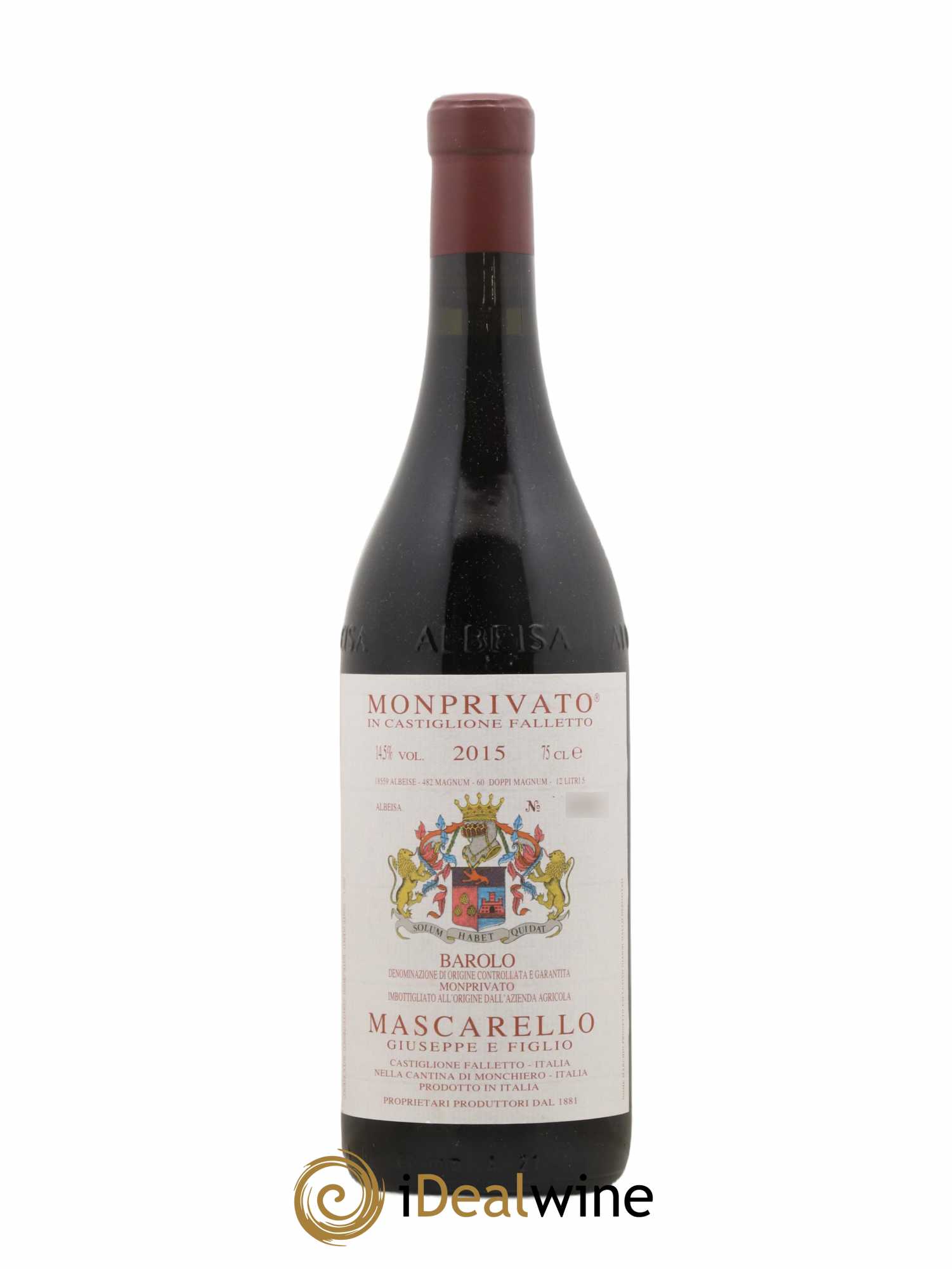 Barolo DOCG Monprivato Giuseppe Mascarello 2015 - Lot de 1 bouteille - 0