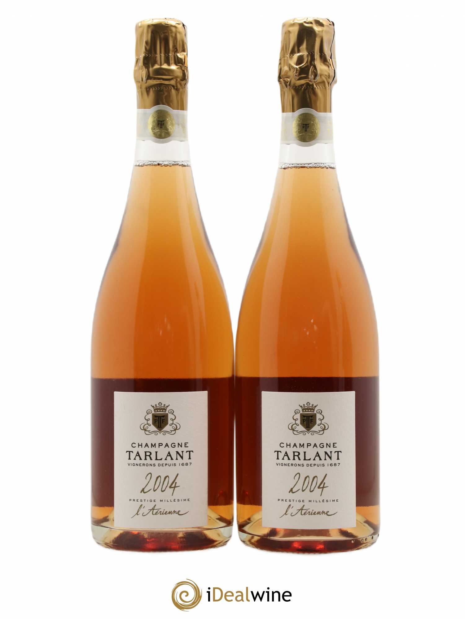 Champagne - L'Aerienne Tarlant 2004 - Lot de 2 bouteilles - 0