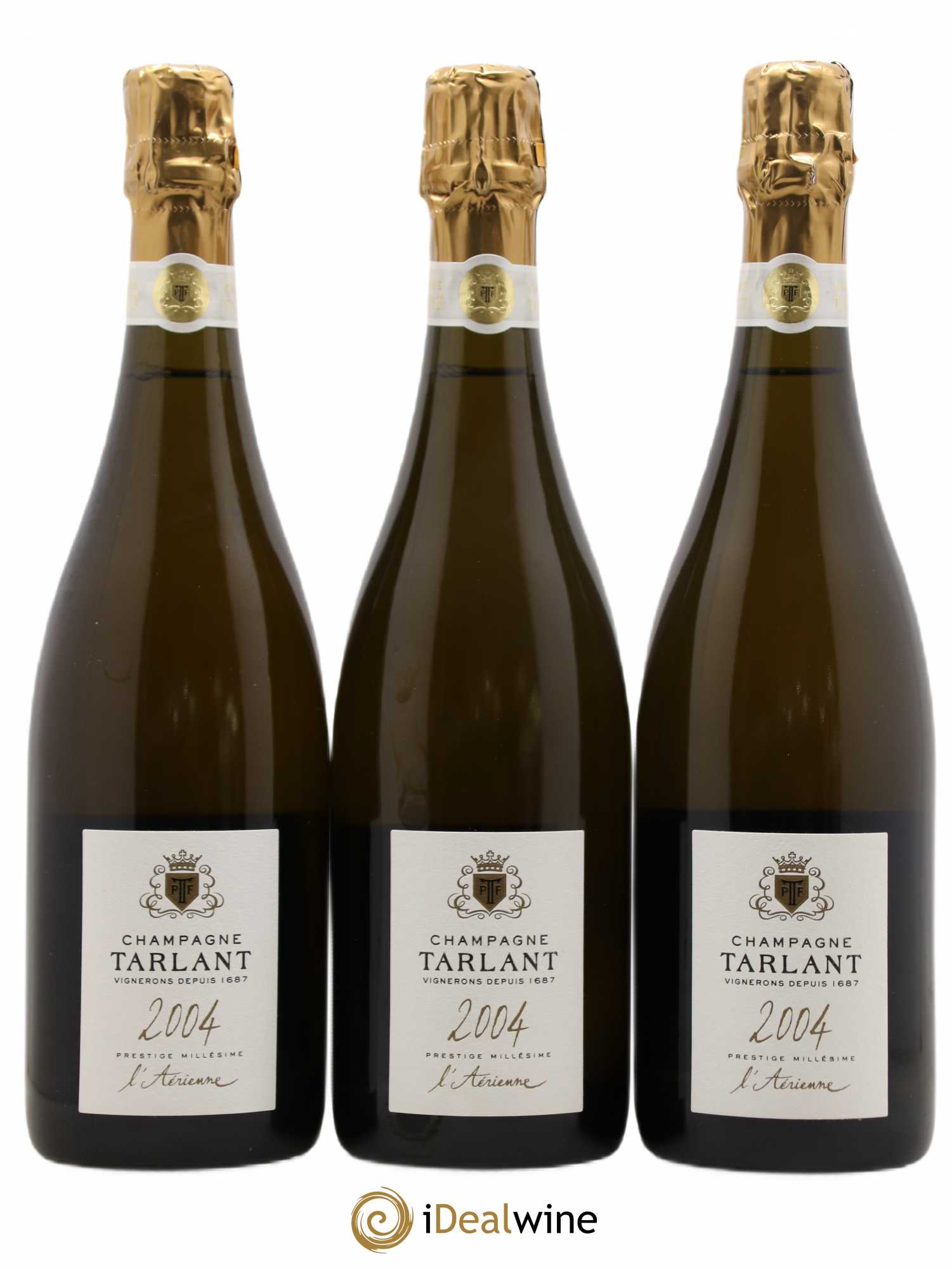 Champagne L'Aerienne Tarlant 2004 - Posten von 3 Flaschen - 0