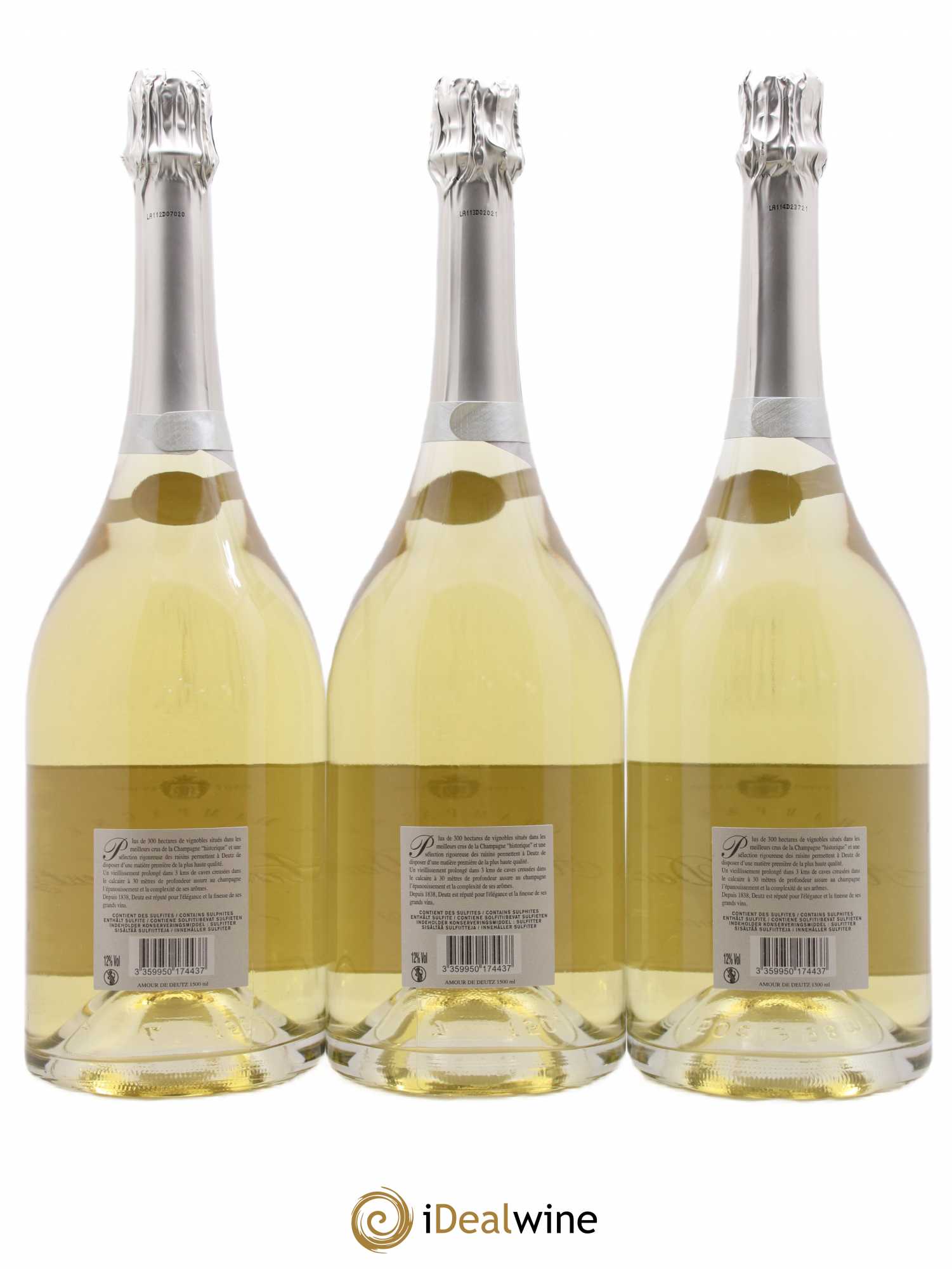 Amour de Deutz Brut Deutz 2008-2009-2010 2008 - Lot de 3 magnums - 1