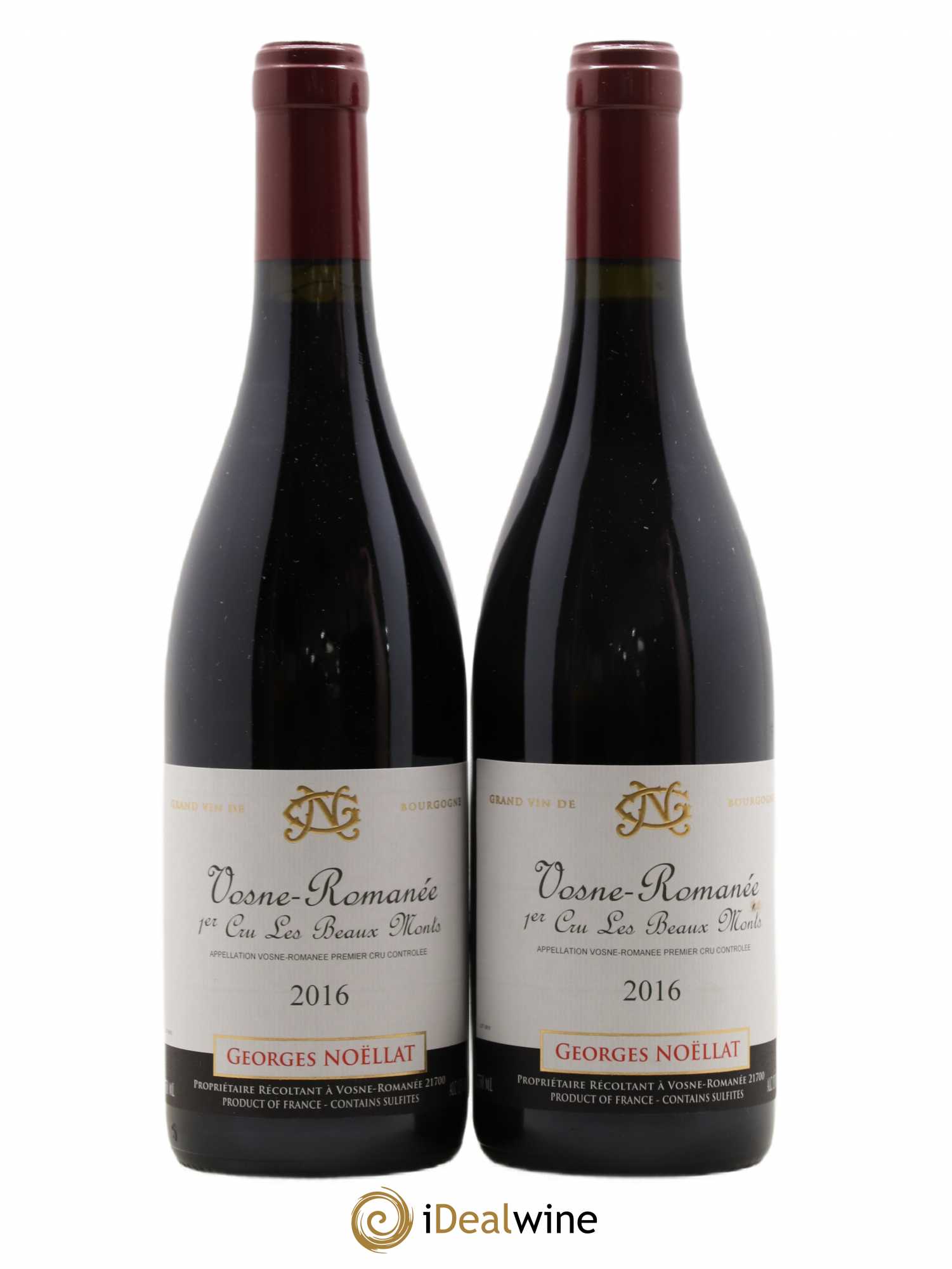 Vosne-Romanée 1er Cru Les Beaumonts Charles Noëllat 2016 - Lot de 2 bouteilles - 0