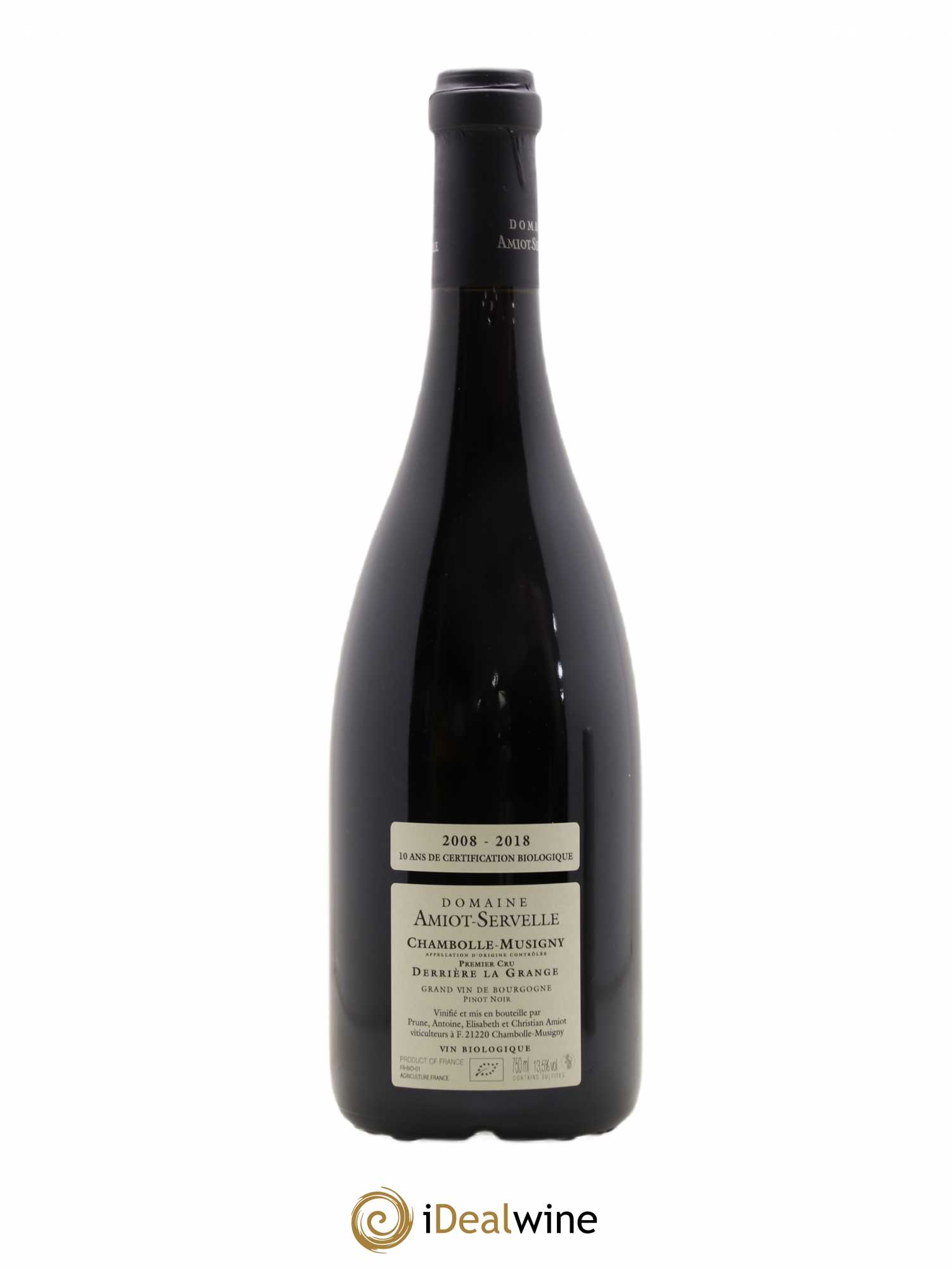 Chambolle-Musigny 1er Cru Derrière la Grange Amiot-Servelle 2018 - Lot de 1 bouteille - 1