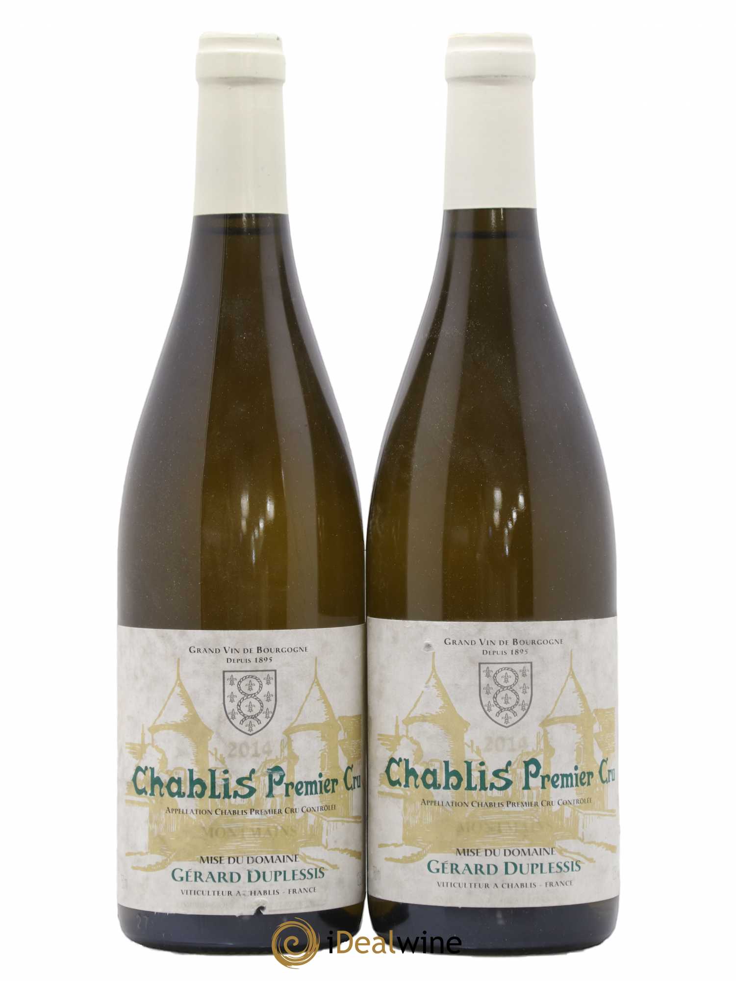 Chablis 1er Cru Montmains Gerard Duplessis 2014 - Posten von 2 Flaschen - 0