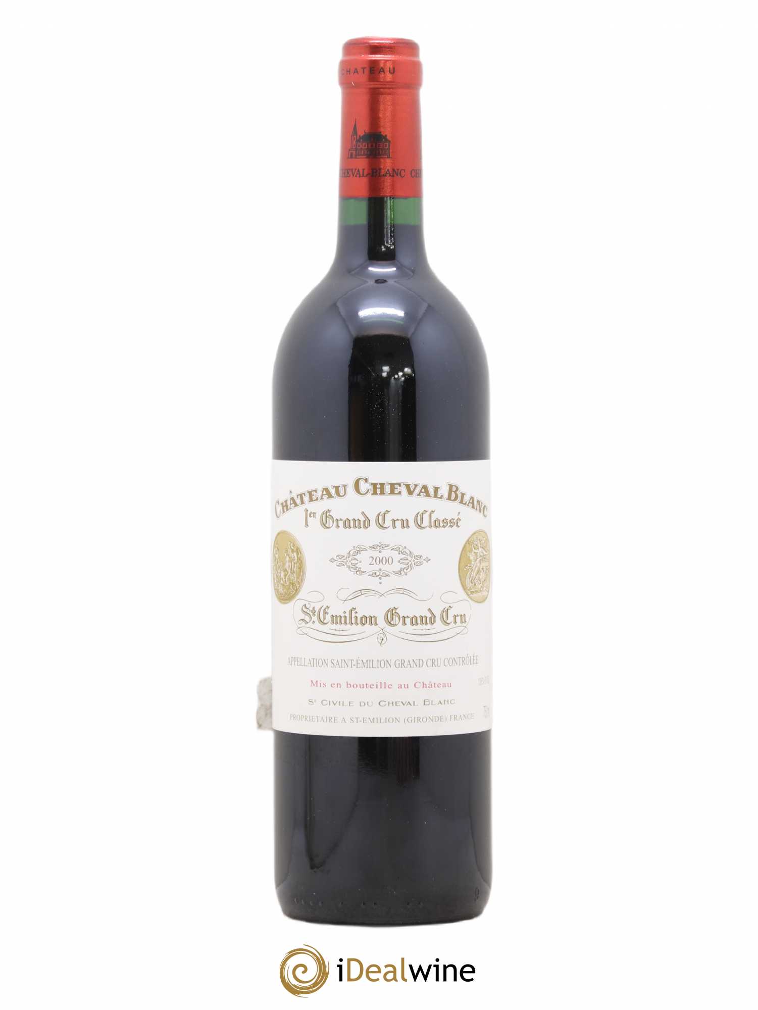 Château Cheval Blanc 1er Grand Cru Classé A 2000 - Lot de 1 bouteille - 0