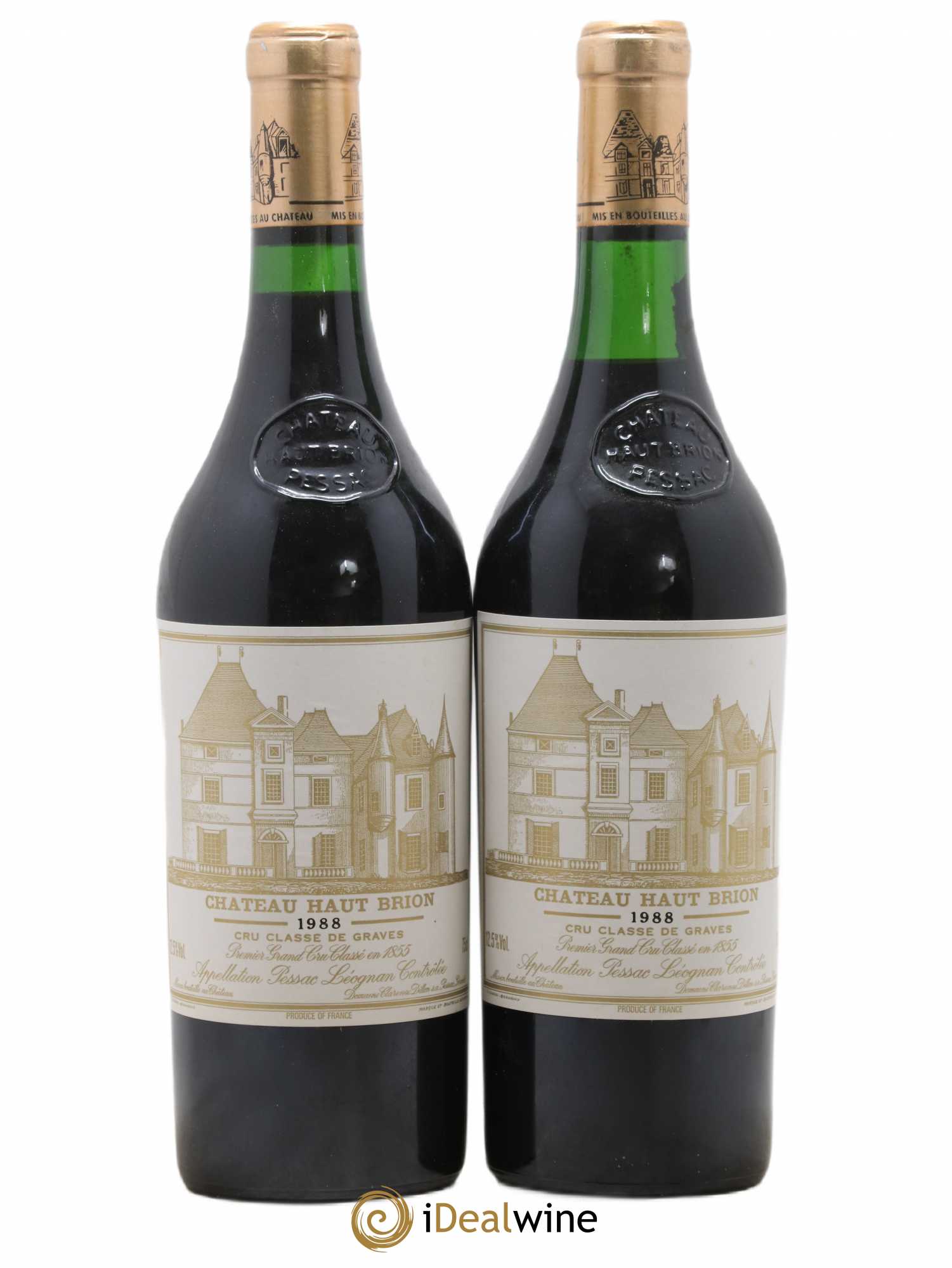 Château Haut Brion 1er Grand Cru Classé 1988 - Lot de 2 bouteilles - 0