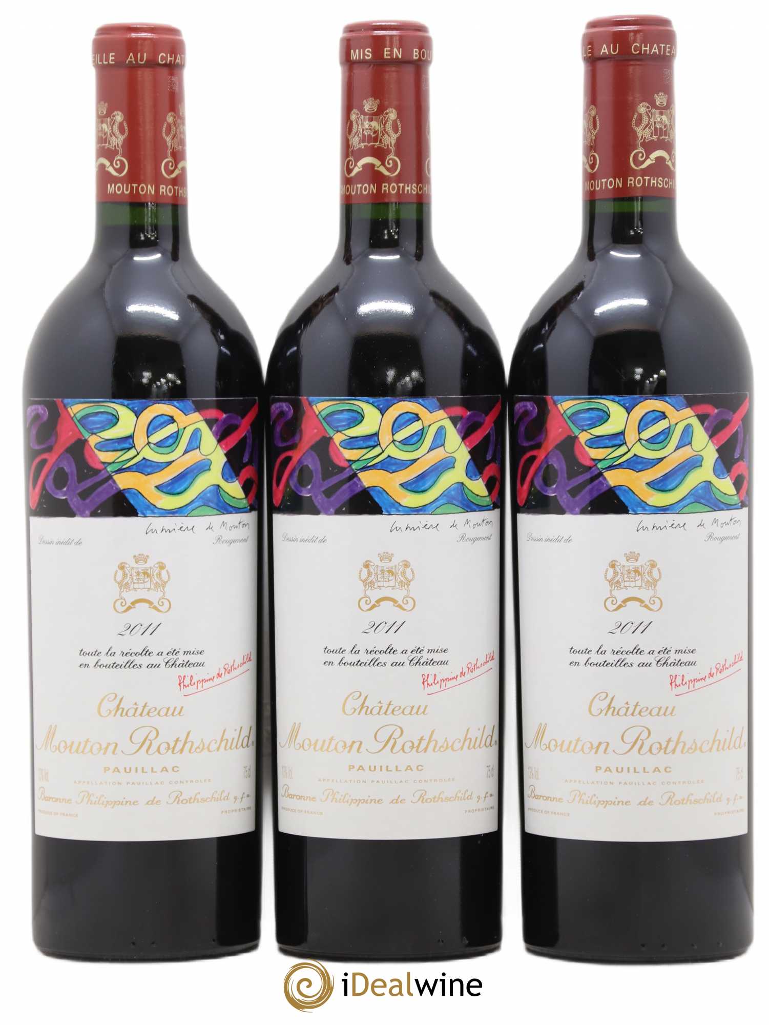 Château Mouton Rothschild 1er Grand Cru Classé 2011 - Lot de 6 bouteilles - 1
