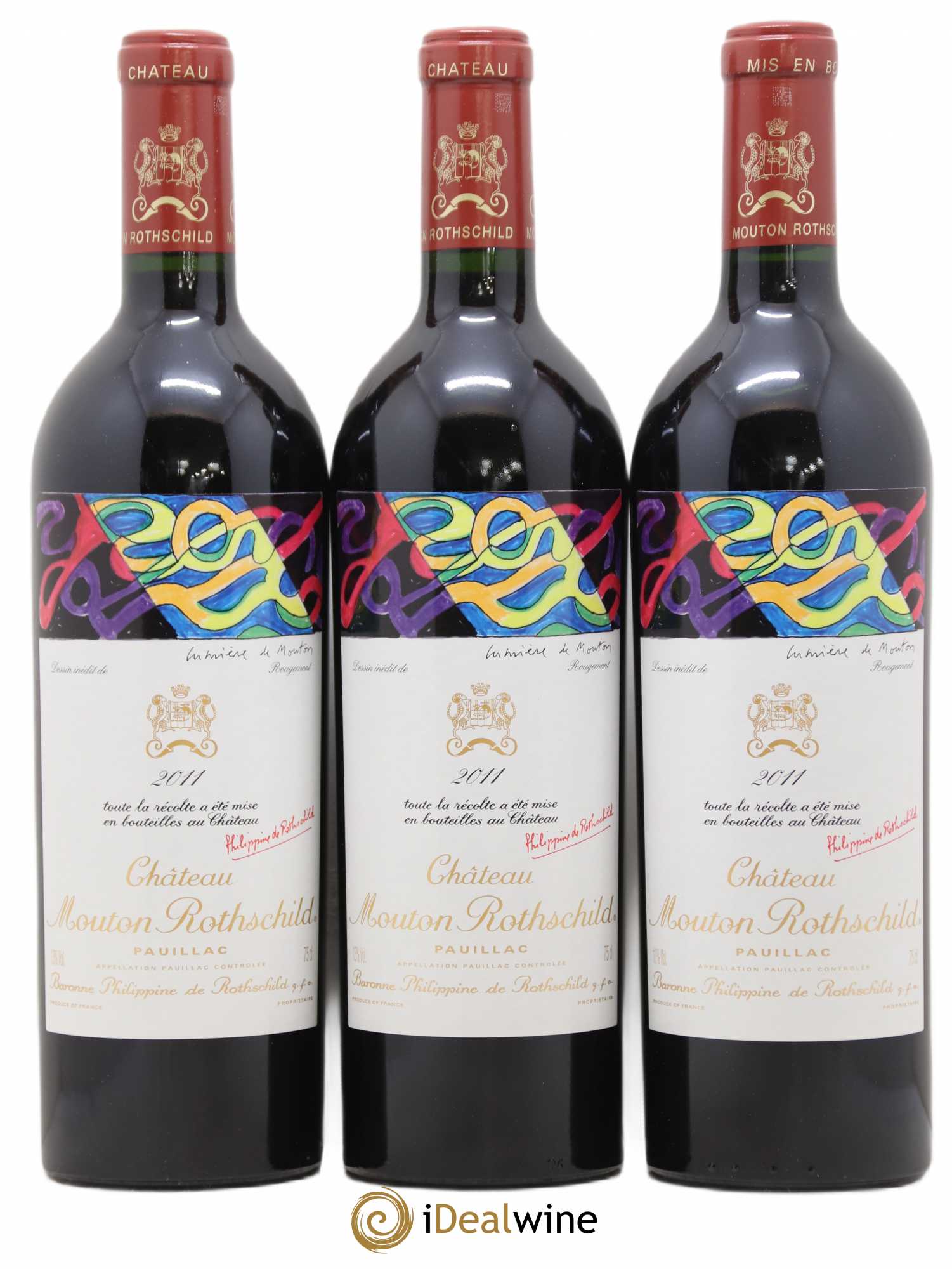 Château Mouton Rothschild 1er Grand Cru Classé 2011 - Lot de 6 bouteilles - 1