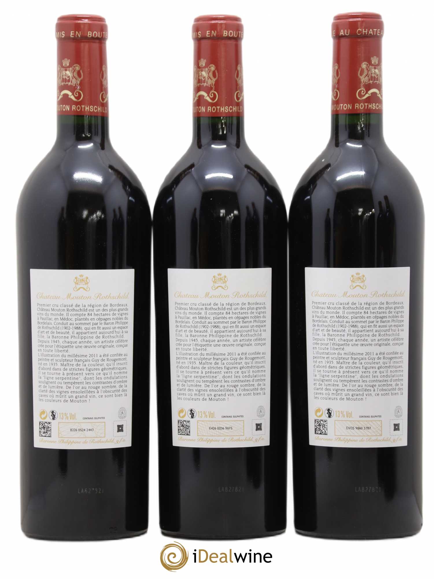 Château Mouton Rothschild 1er Grand Cru Classé 2011 - Lot de 6 bouteilles - 4