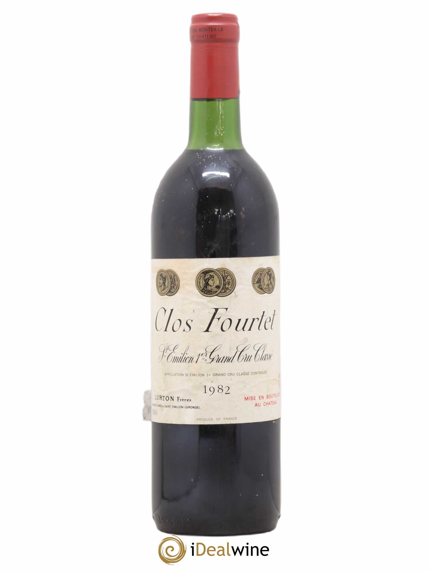 Clos Fourtet 1er Grand Cru Classé B 1982 - Lot de 1 bouteille - 0