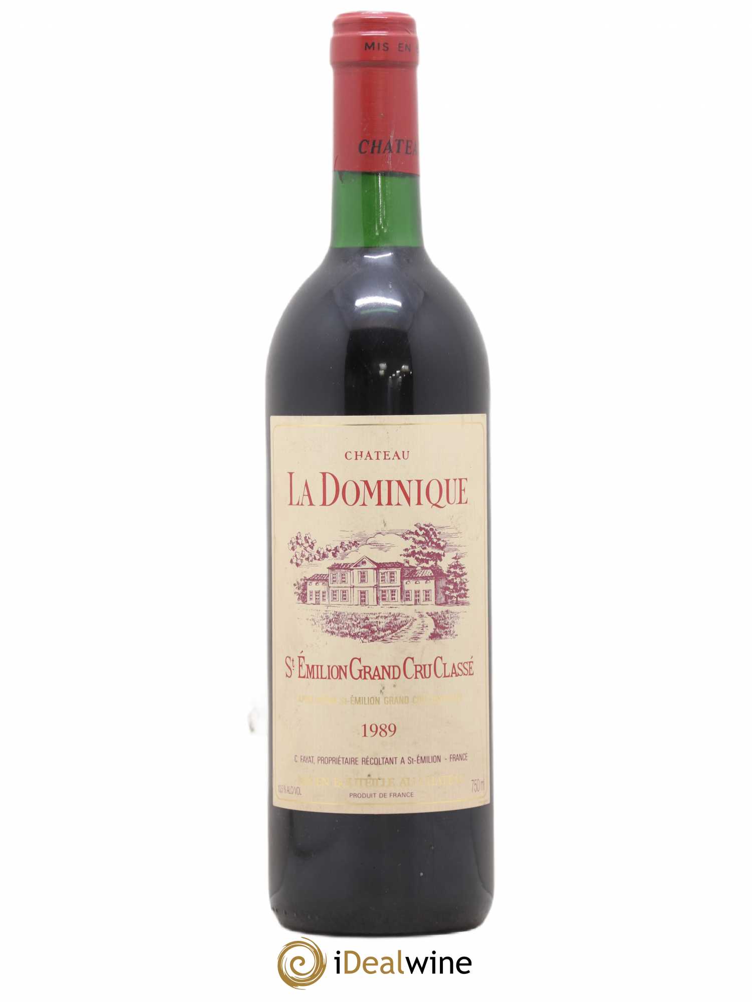 Château la Dominique Grand Cru Classé 1989 - Lot de 1 bouteille - 0
