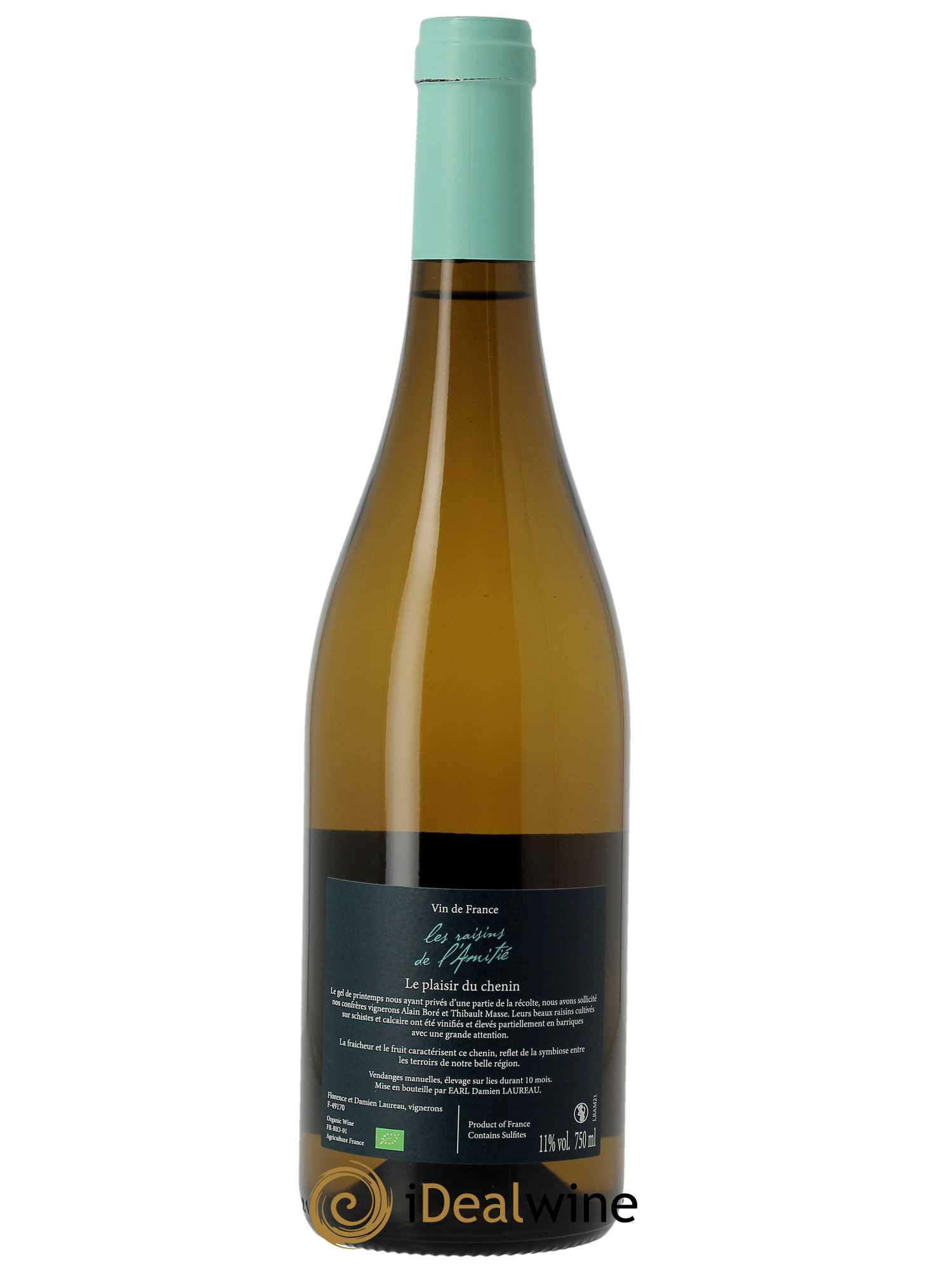 Vin de France Les Raisins de l’Amitié Domaine Laureau  2021 - Lotto di 1 bottiglia - 1