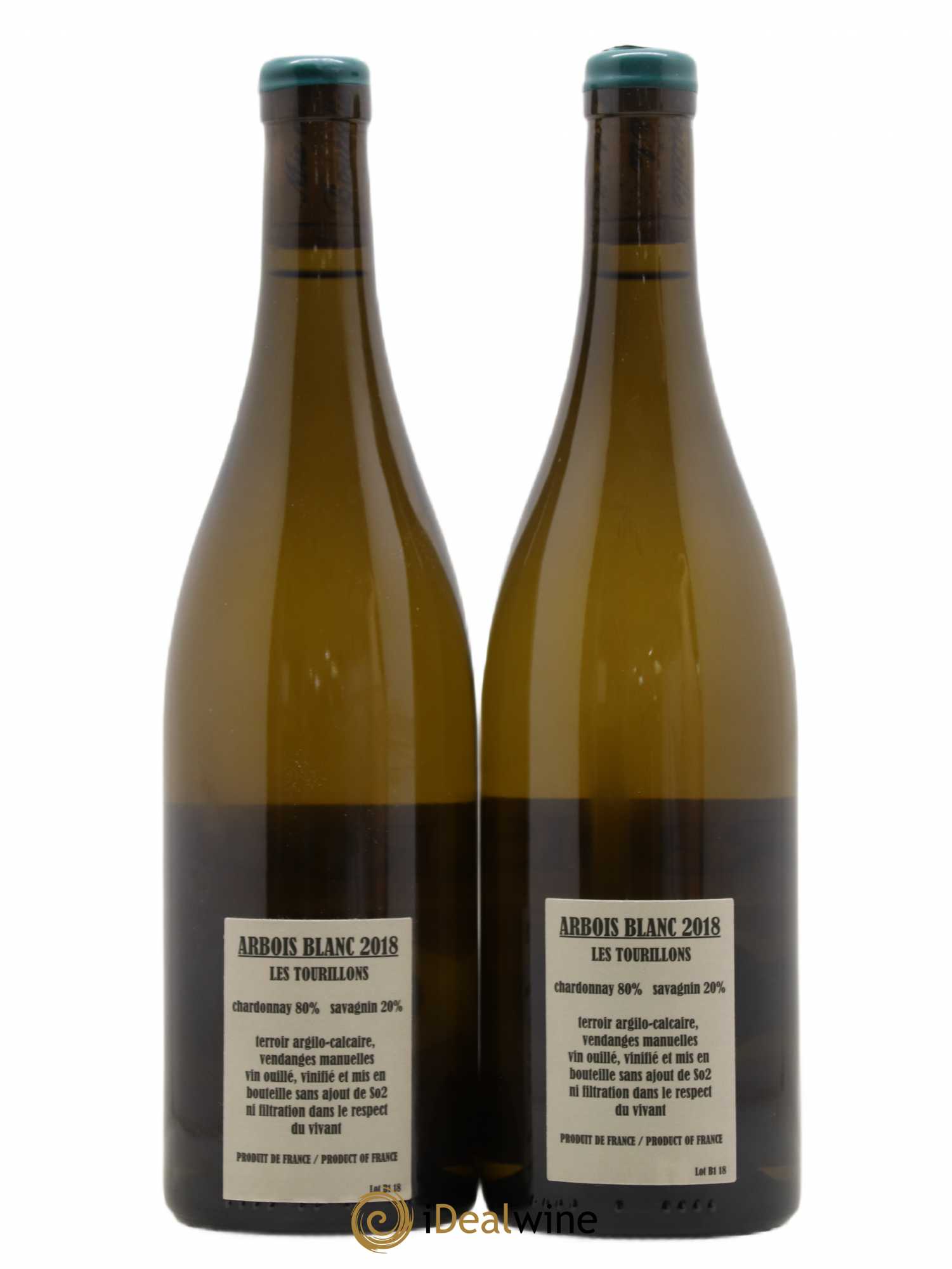 Arbois Chardonnay Savagnin Les Tourillons Adeline Houillon & Renaud Bruyère 2018 - Lot de 2 bouteilles - 1