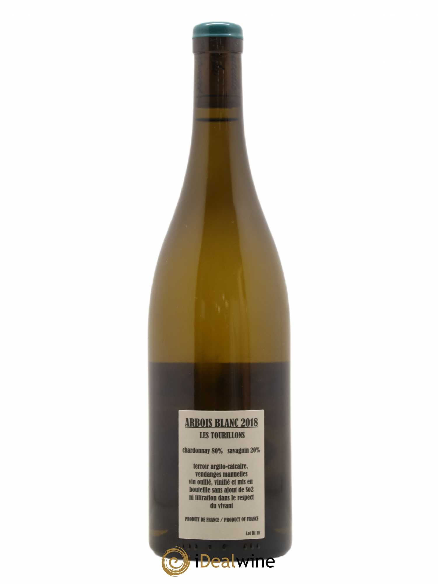 Arbois Chardonnay Savagnin Les Tourillons Adeline Houillon & Renaud Bruyère 2018 - Lot de 1 bouteille - 1