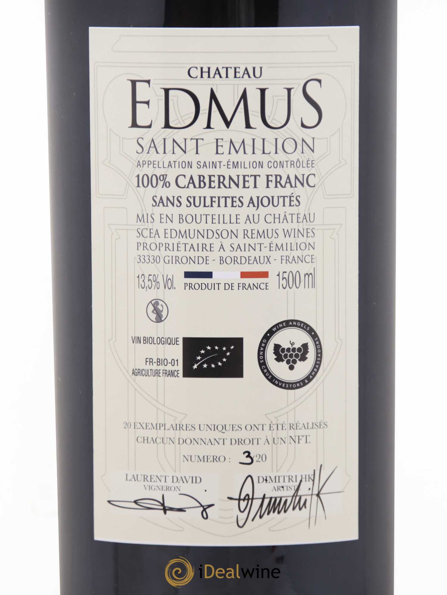 Château Edmus PHI NFT Numéro 3 (sans prix de réserve 2021 - Lot de 1 magnum - 4