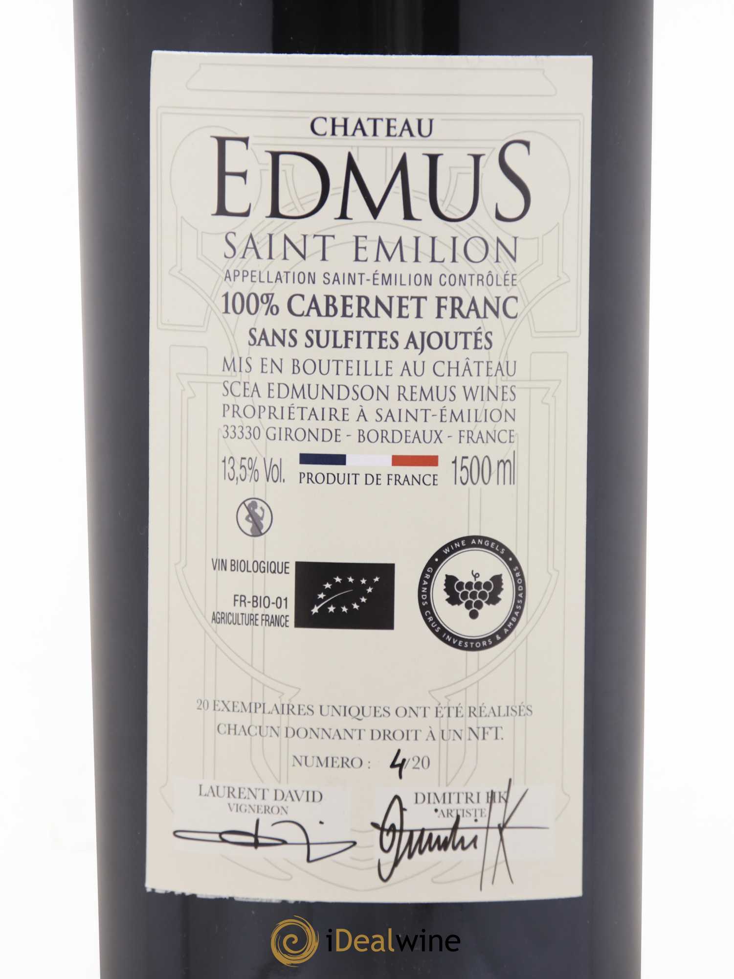 Château Edmus PHI NFT Numéro 4 (sans prix de réserve) 2021 - Lot de 1 magnum - 4