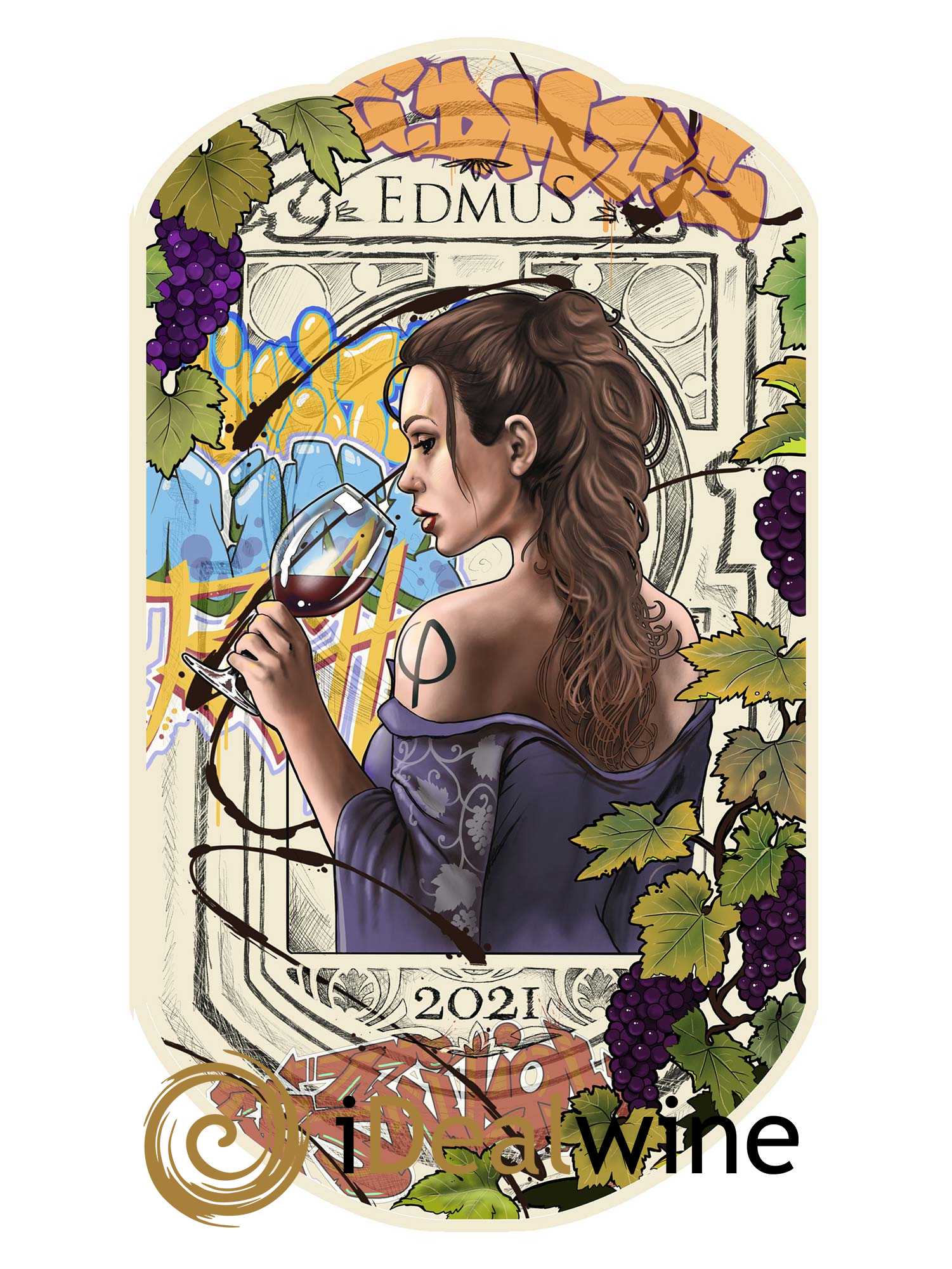 Château Edmus PHI NFT Numéro 5 (sans prix de réserve) 2021 - Lot de 1 magnum - 6