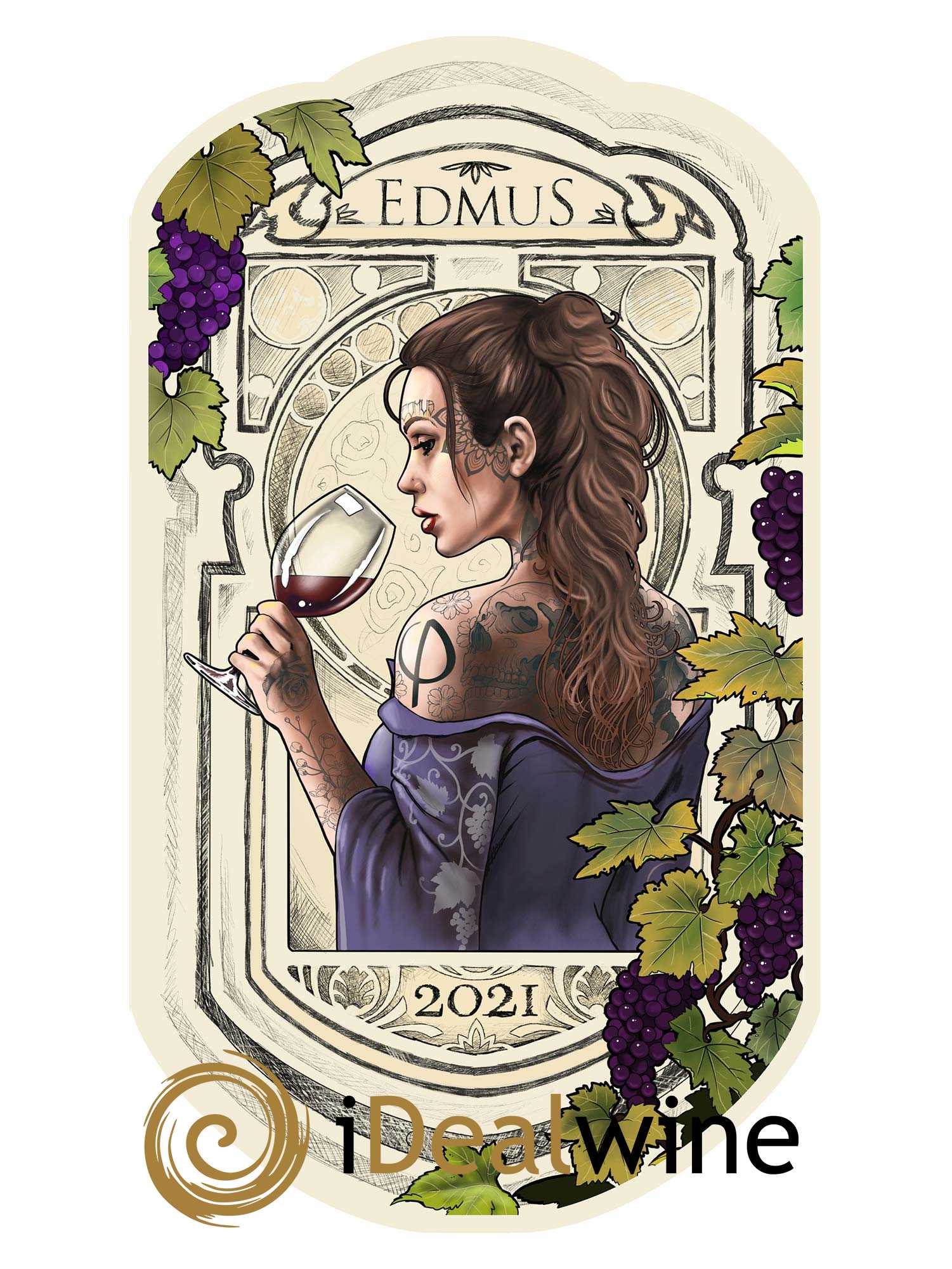 Château Edmus PHI NFT Numéro 6 (sans prix de réserve) 2021 - Lot de 1 magnum - 6