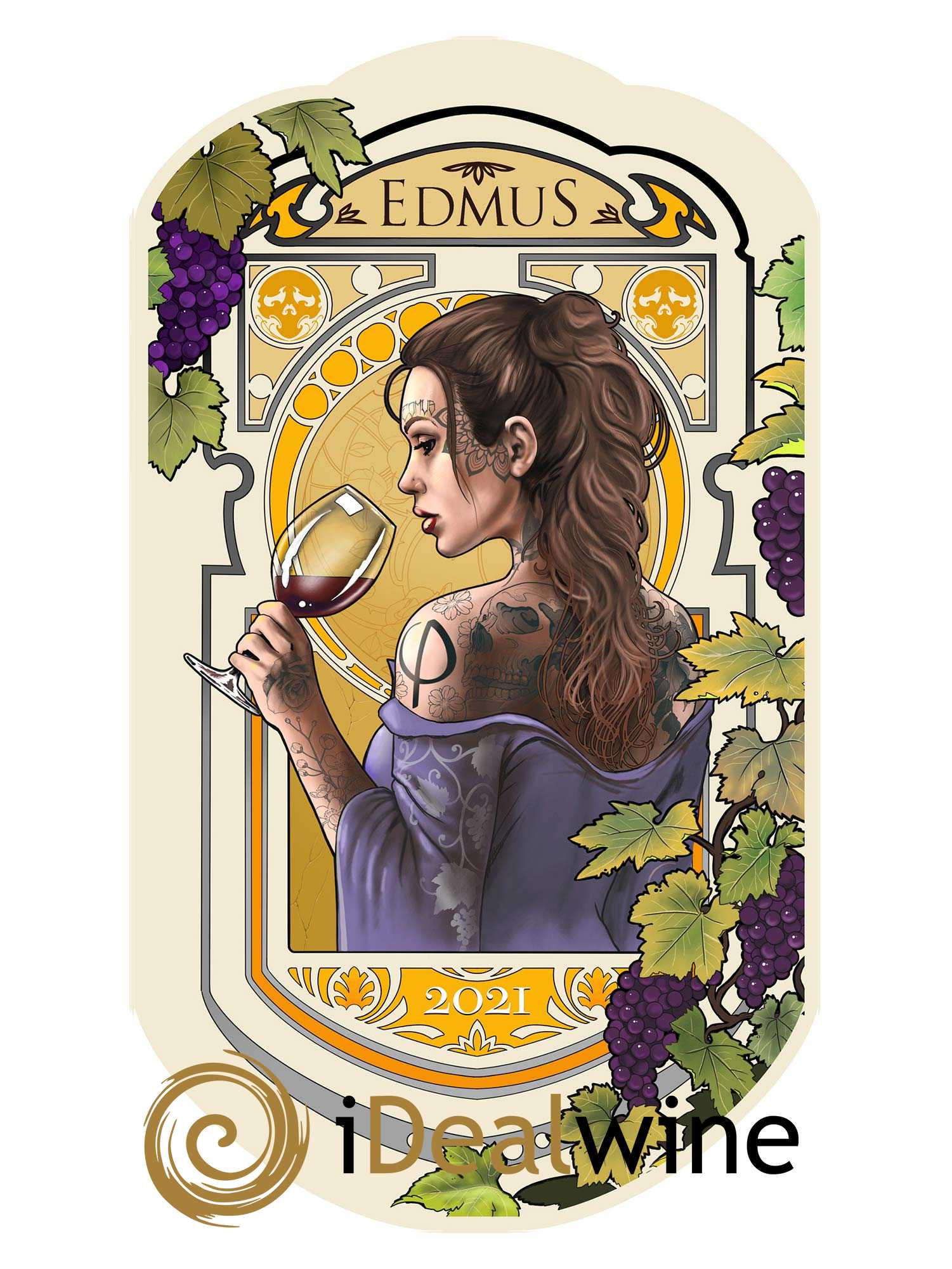 Château Edmus PHI NFT Numéro 9 (sans prix de réserve) 2021 - Lot de 1 magnum - 6