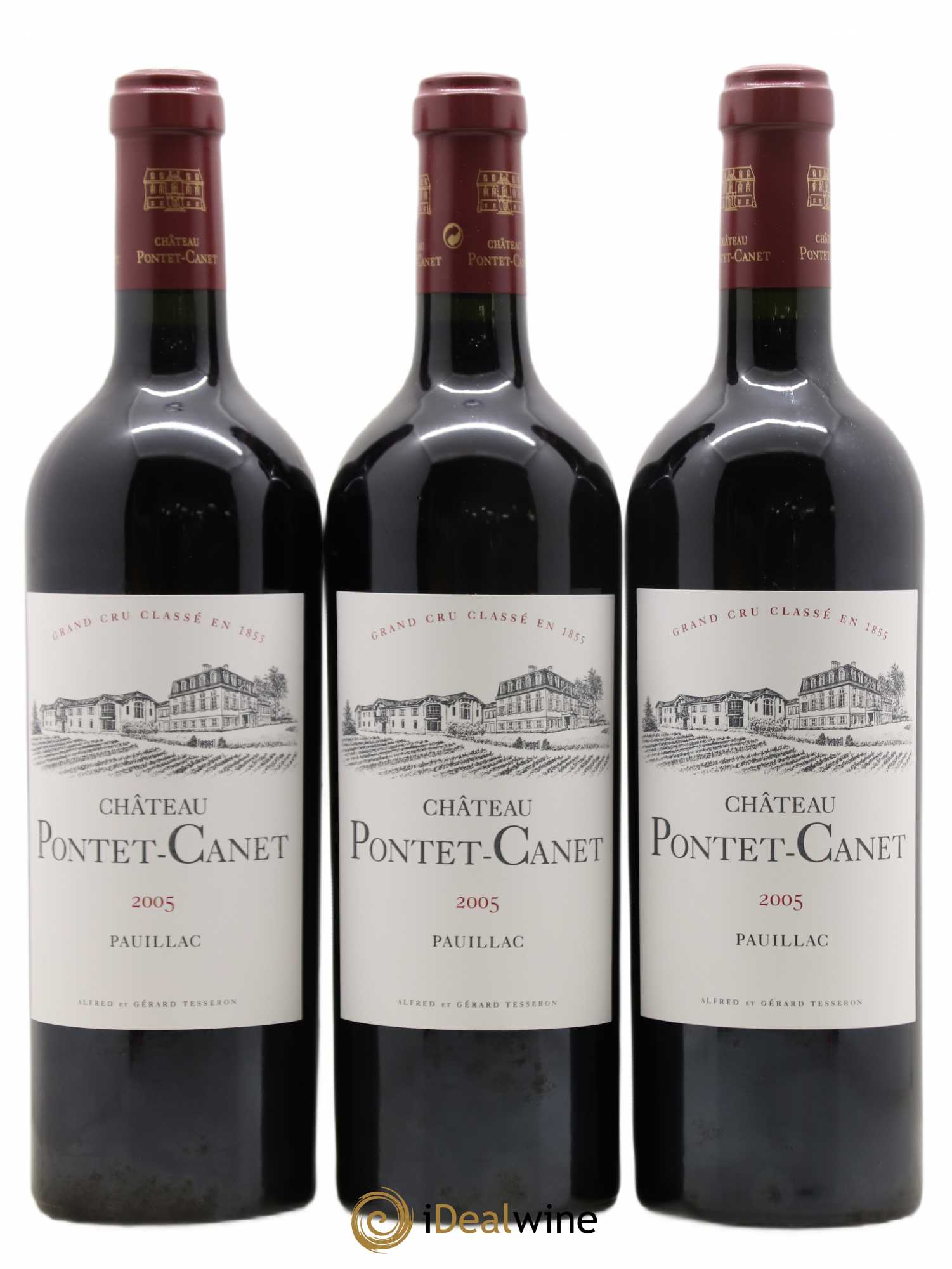Château Pontet Canet 5ème Grand Cru Classé 2005 - Lot de 12 bouteilles - 1
