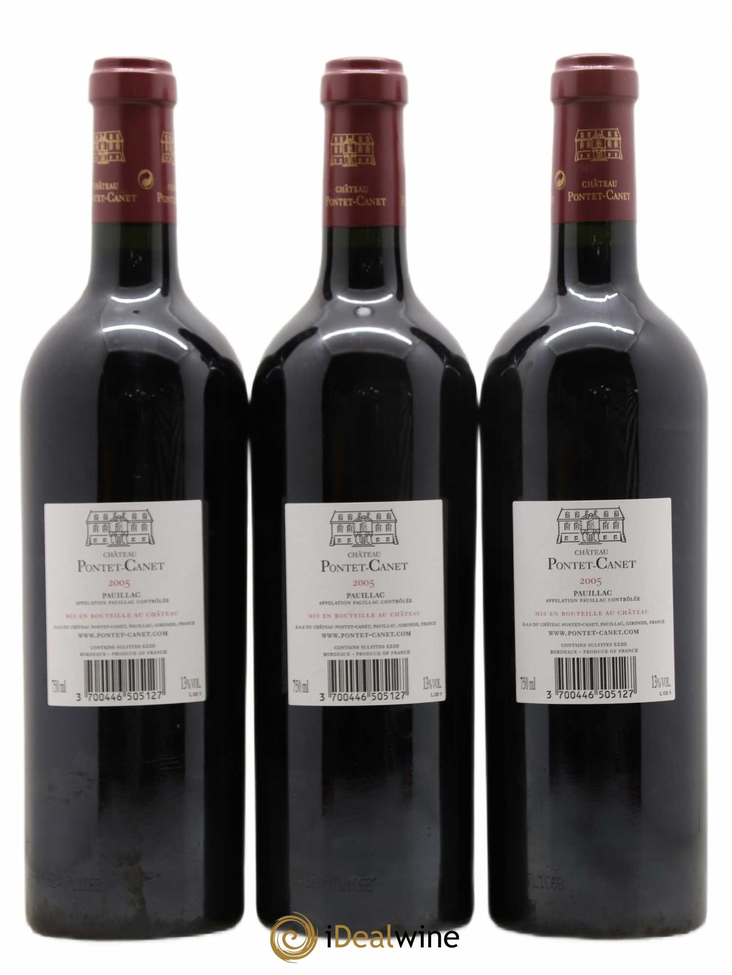Château Pontet Canet 5ème Grand Cru Classé 2005 - Lot de 12 bouteilles - 2