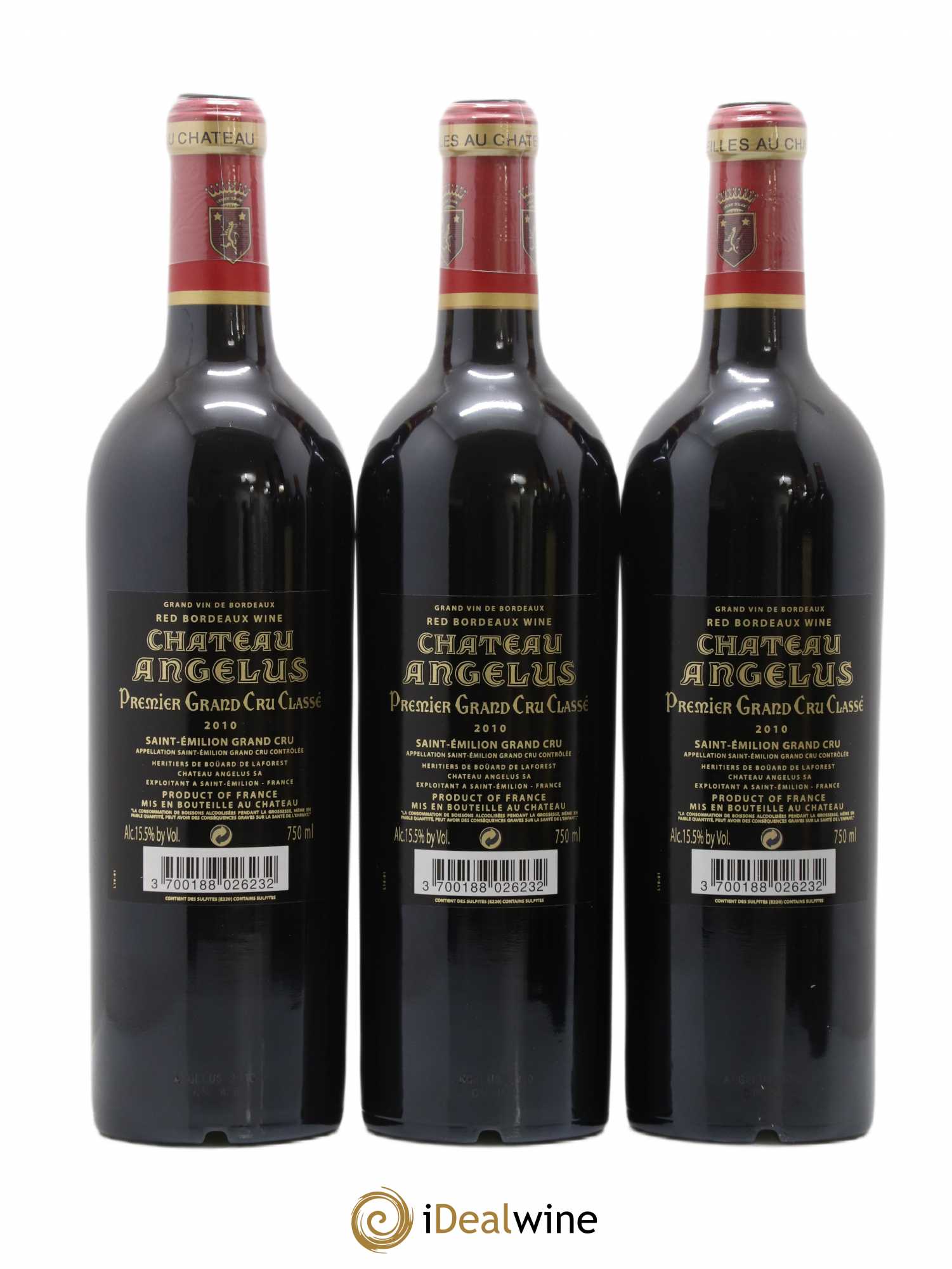 Château Angélus 1er Grand Cru Classé A 2010 - Lot de 6 bouteilles - 2