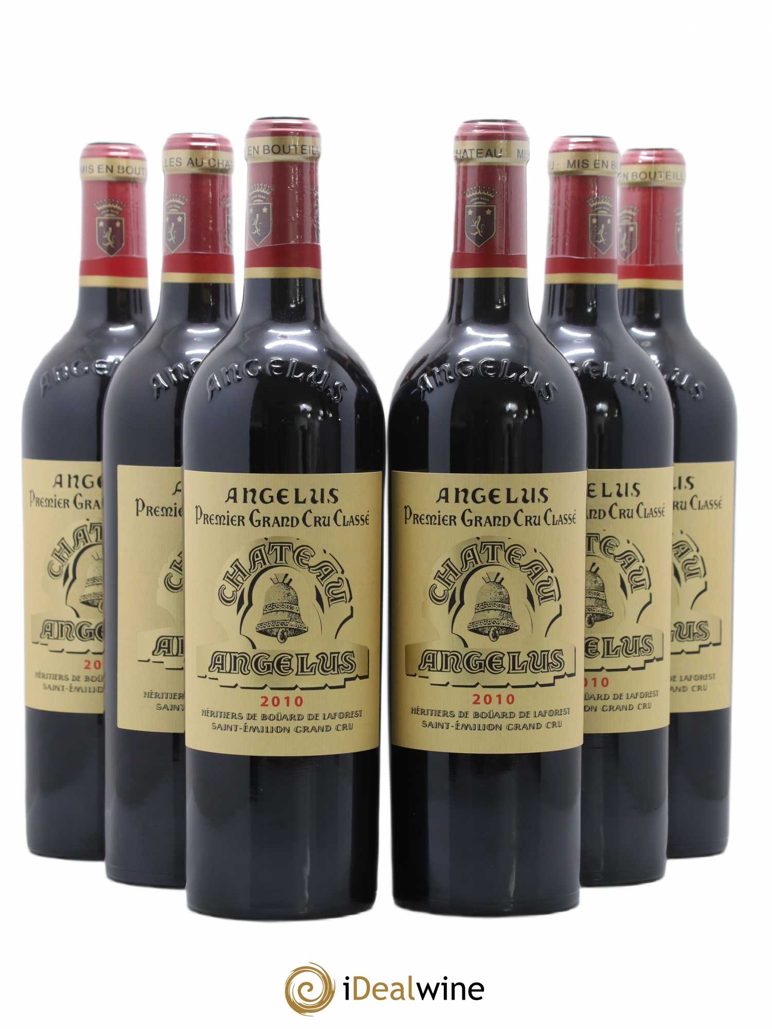 Château Angélus 1er Grand Cru Classé A 2010 - Lot de 6 bouteilles - 0