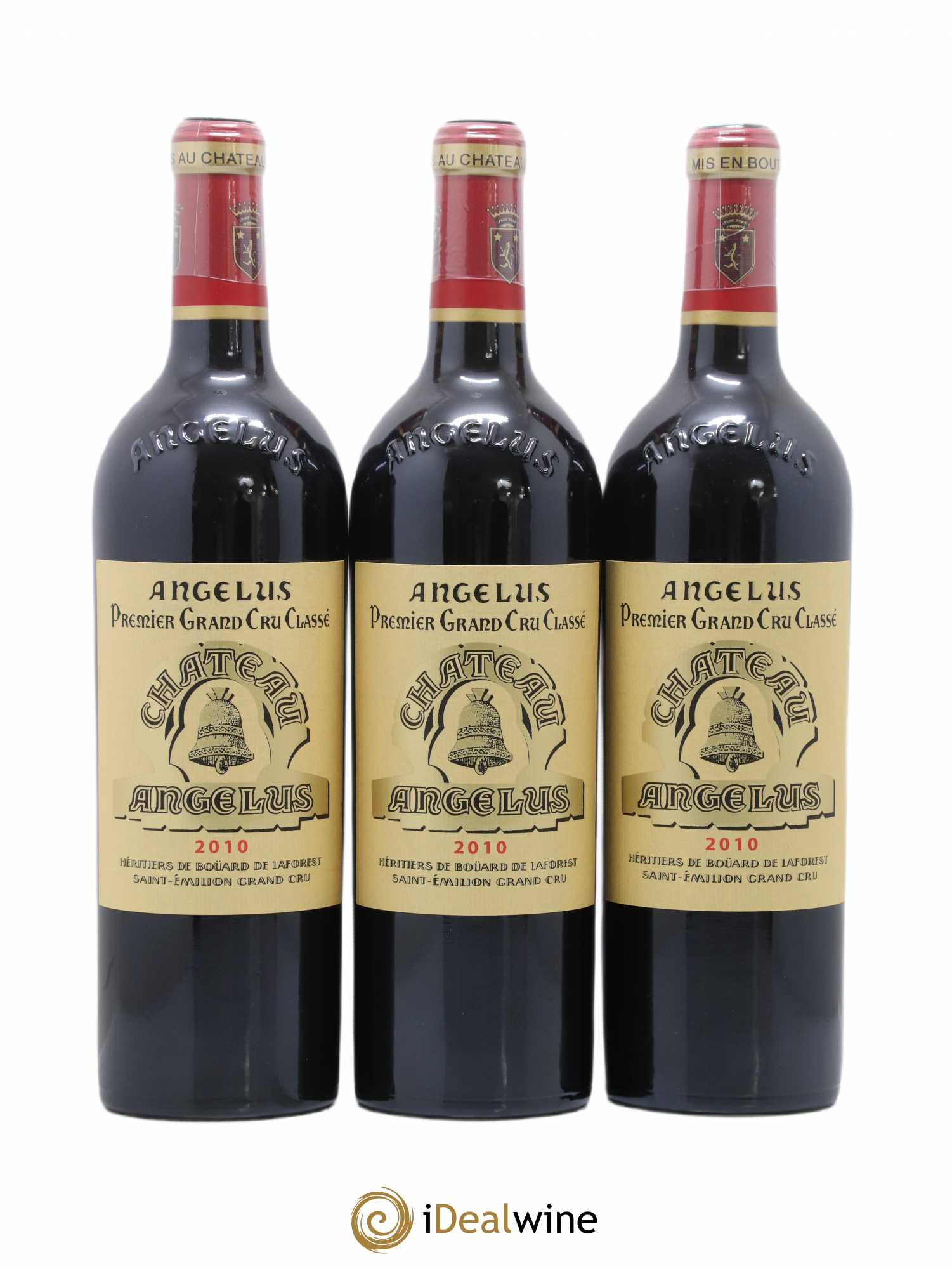 Château Angélus 1er Grand Cru Classé A 2010 - Lot de 3 bouteilles - 0