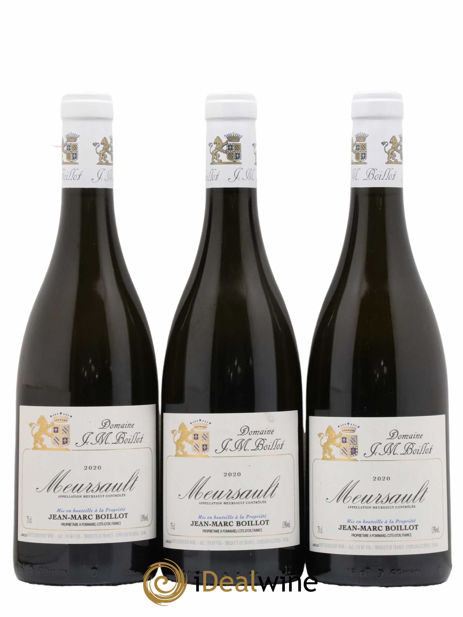 Meursault Jean-Marc Boillot 2020 - Lot de 3 bouteilles - 0