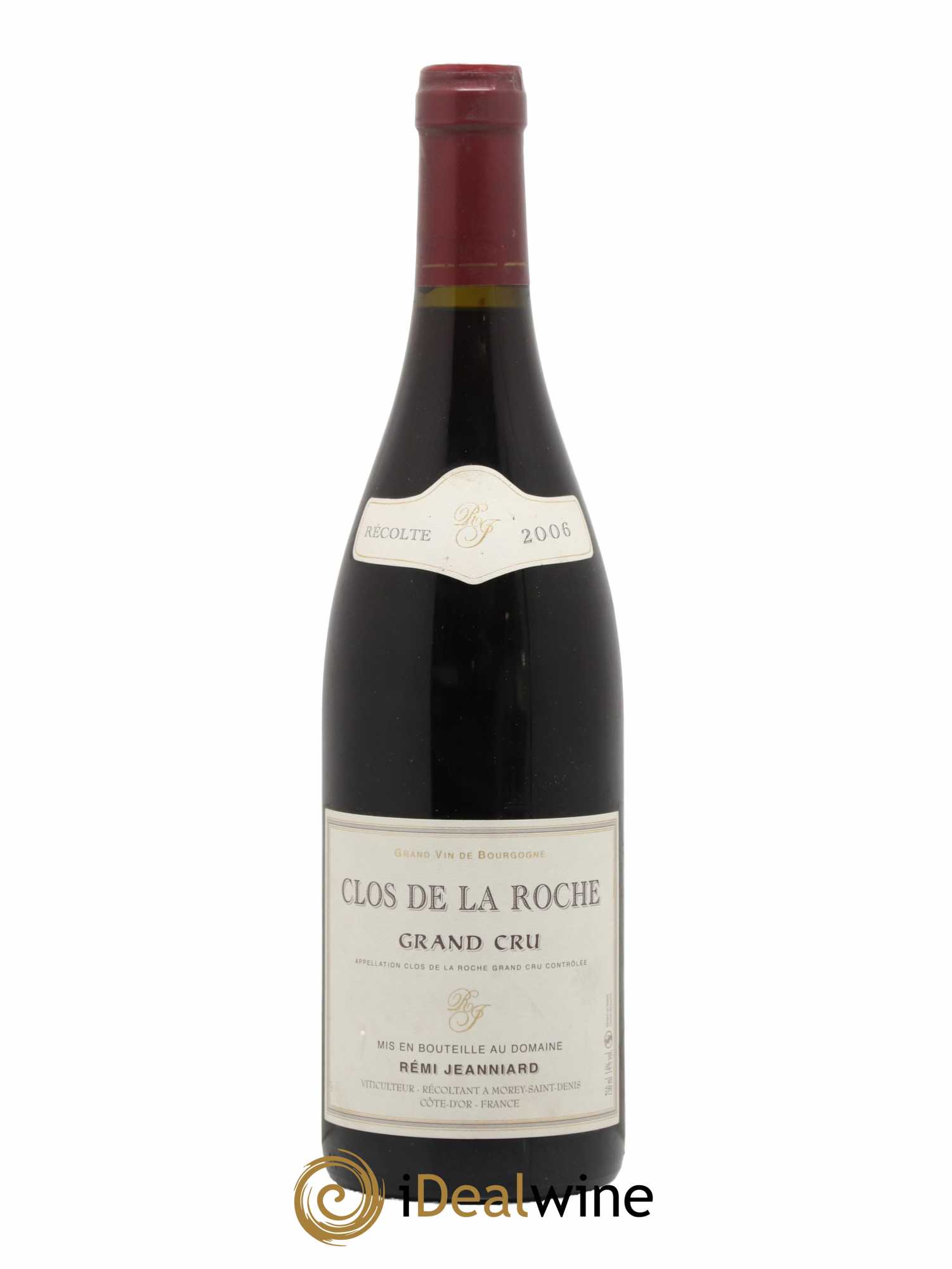 Clos de la Roche Grand Cru Domaine Jeanniard 2006 - Lot de 1 bouteille - 0