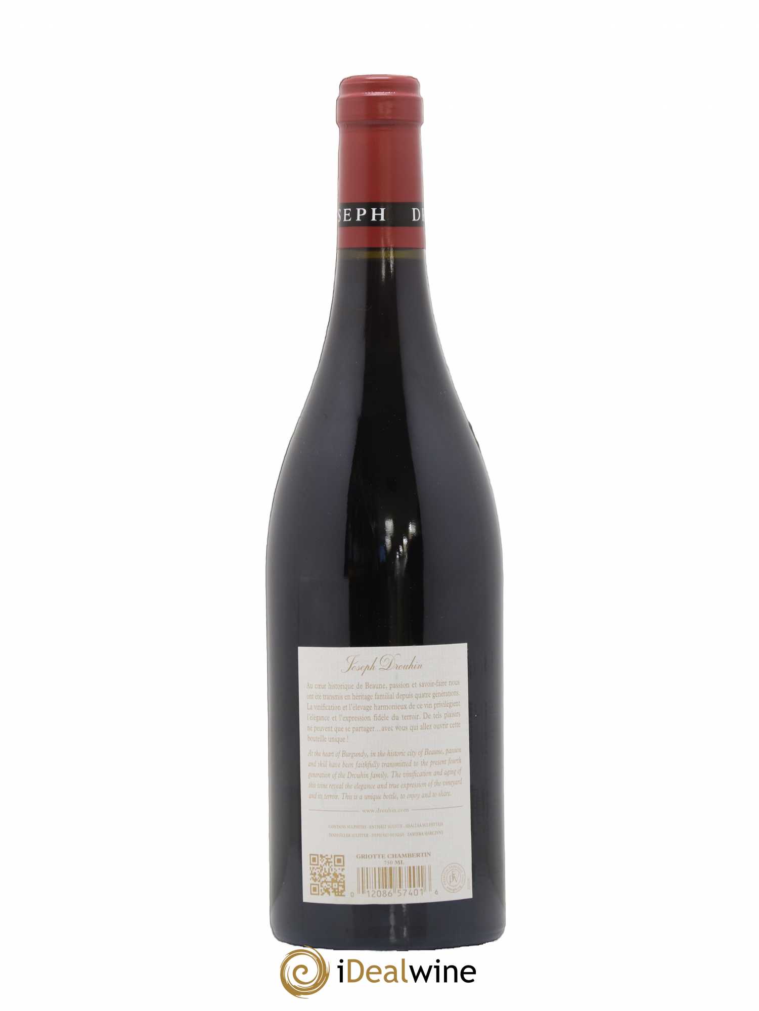 Griotte-Chambertin Grand Cru Joseph Drouhin 2011 - Lot de 1 bouteille - 1