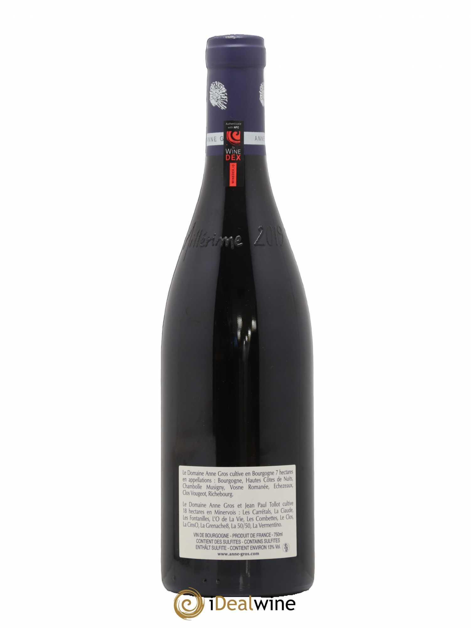 Richebourg Grand Cru Anne Gros 2019 - Lot de 1 bouteille - 1