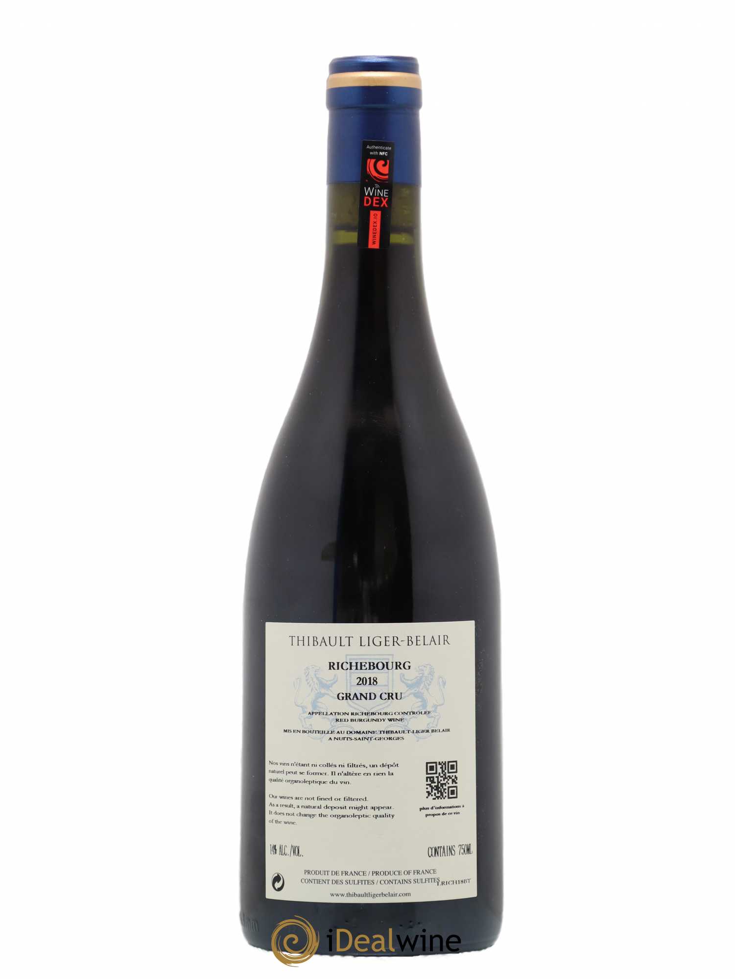 Richebourg Grand Cru Thibault Liger-Belair 2018 - Lot de 1 bouteille - 1