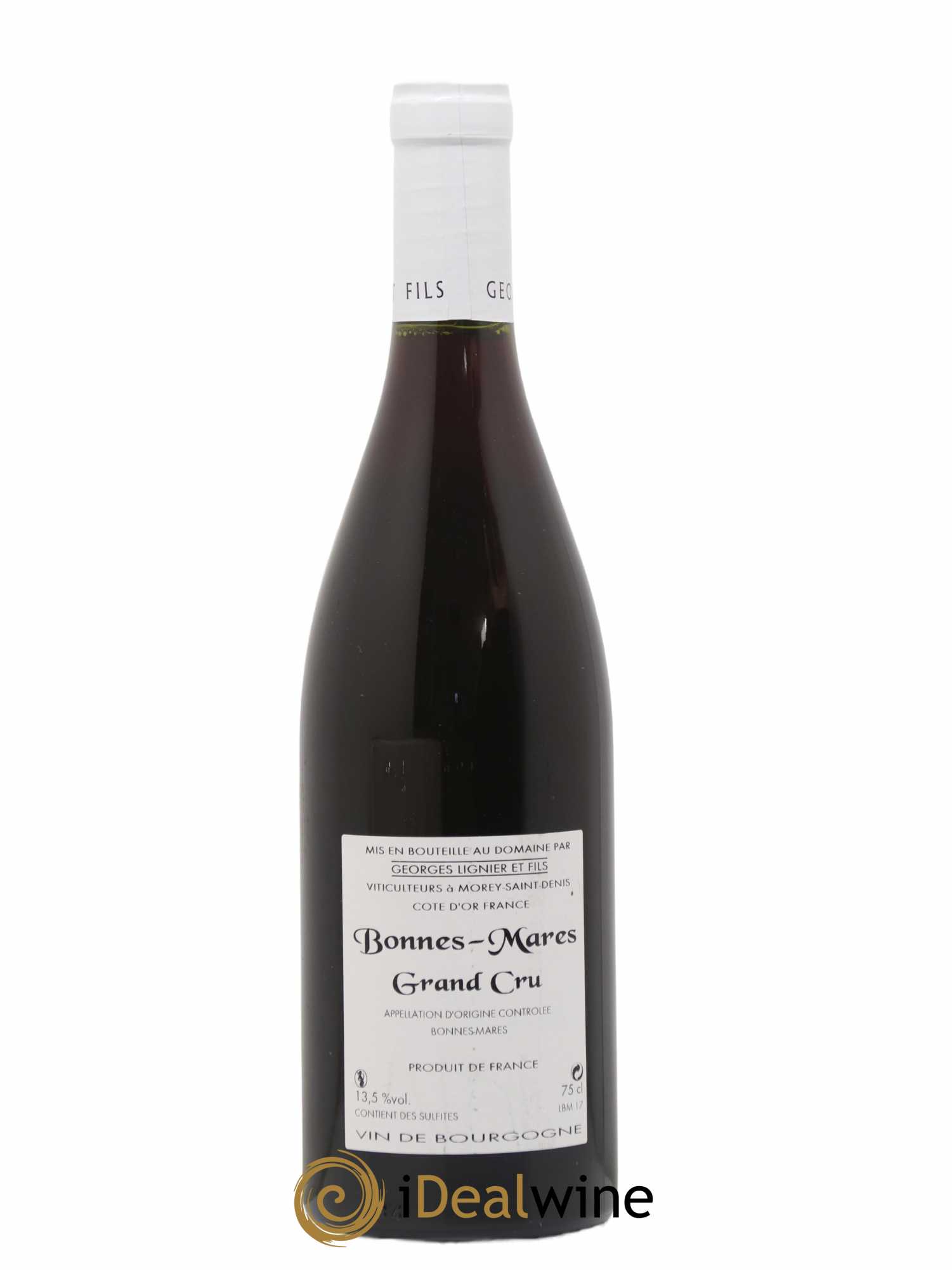 Bonnes-Mares Grand Cru Georges Lignier (Domaine) 2017 - Lot de 1 bouteille - 1