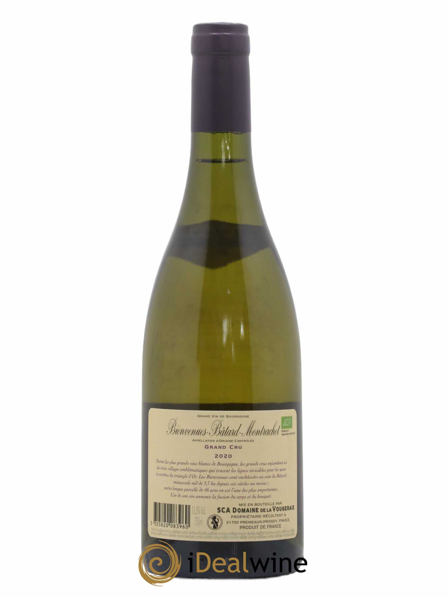 Bienvenues-Bâtard-Montrachet Grand Cru La Vougeraie 2020 - Lot de 1 bouteille - 1