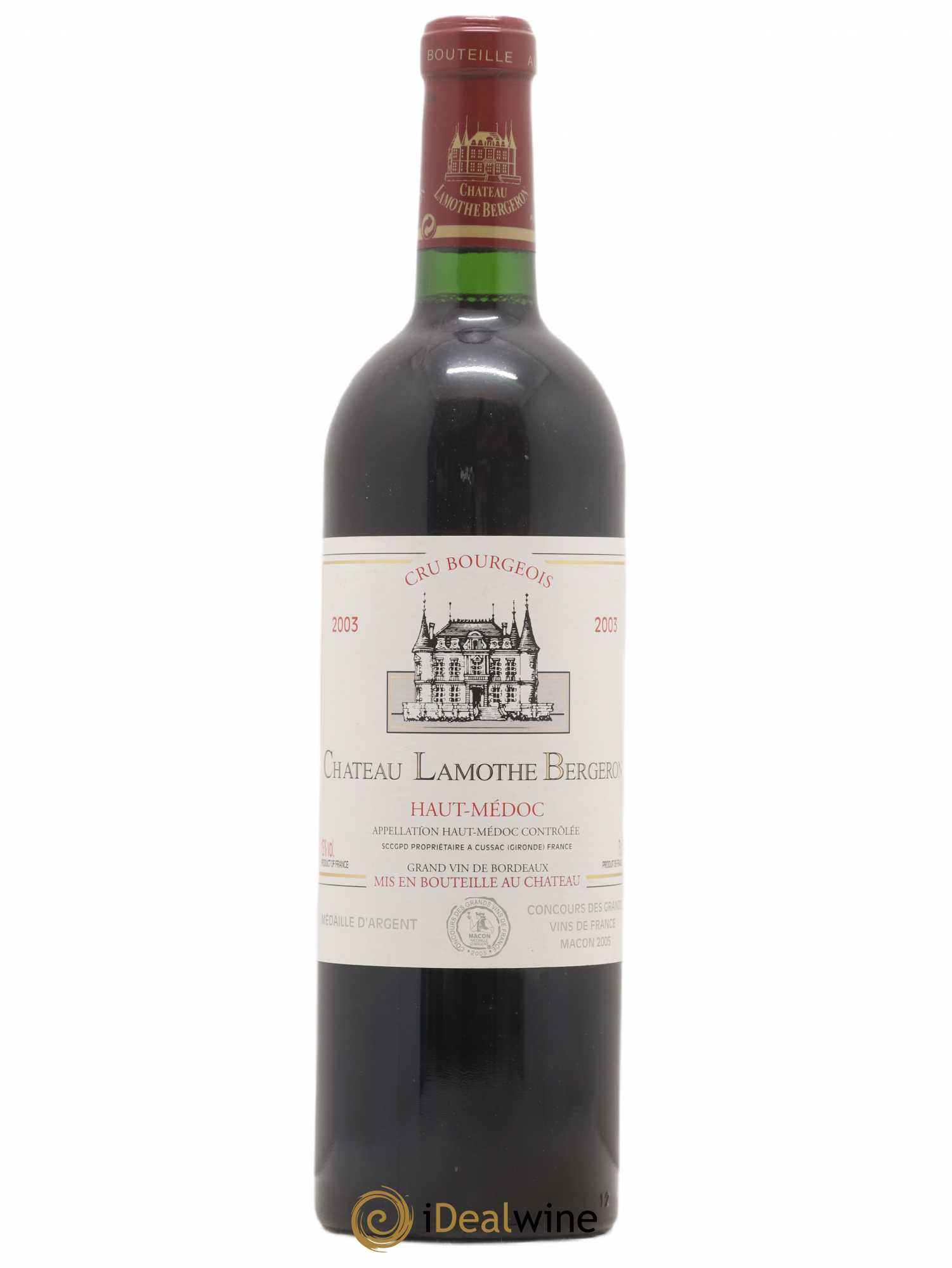 Château Lamothe Bergeron Cru Bourgeois 2003 - Lot de 1 bouteille - 0