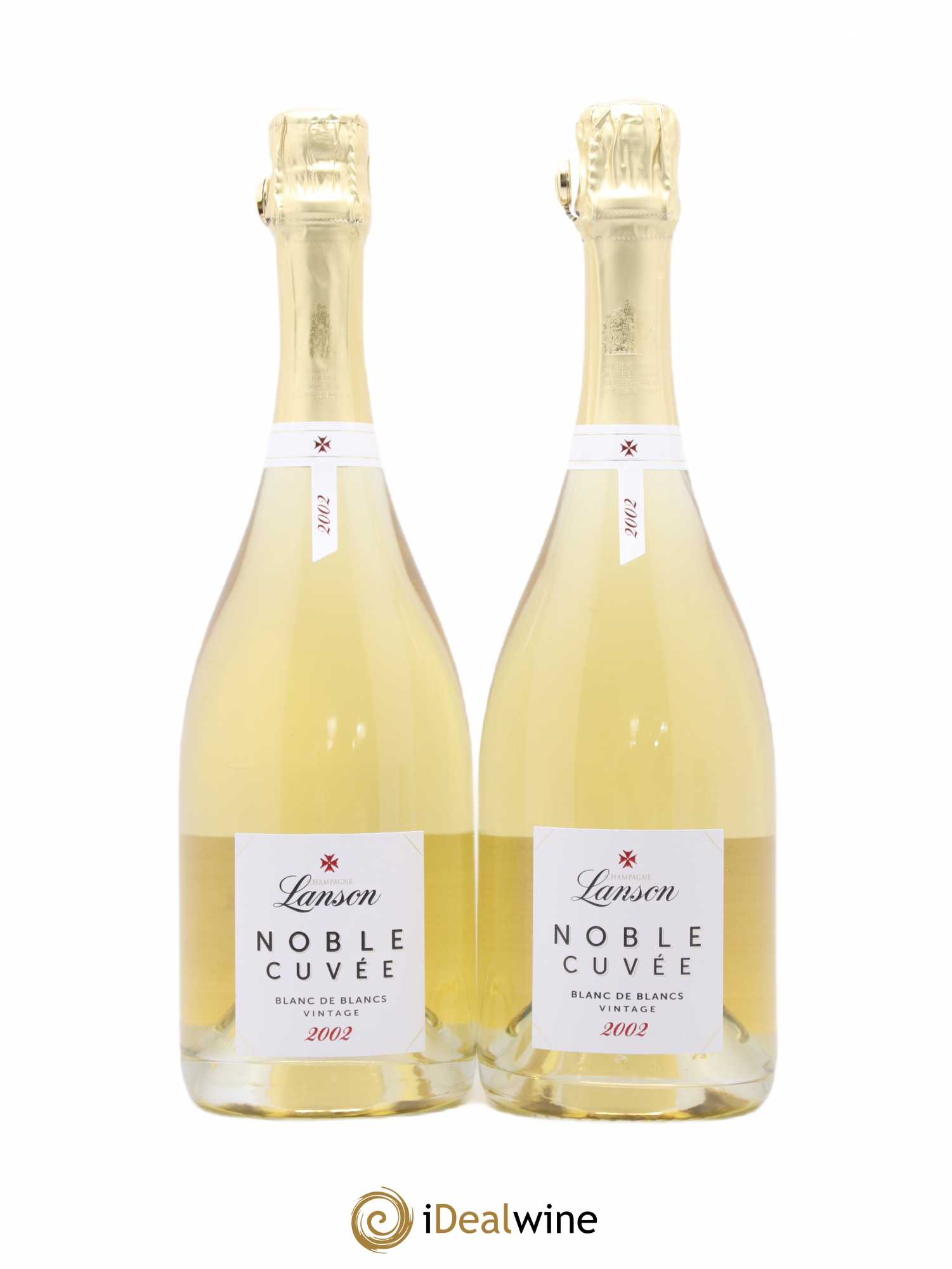 Noble Cuvée Brut Blanc de Blancs Lanson 2002 - Lot de 2 bouteilles - 0