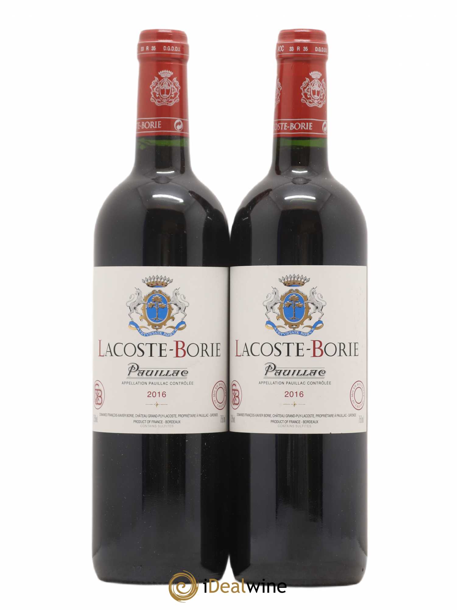 Lacoste Borie 2016 - Lot de 2 bouteilles - 0
