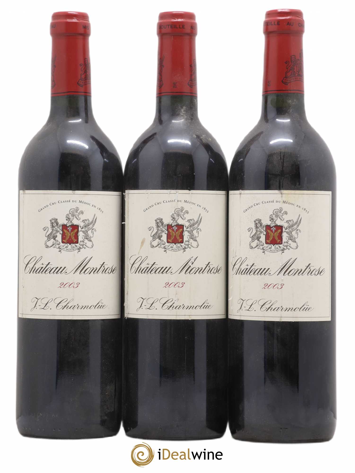 Château Montrose 2ème Grand Cru Classé 2003 - Lot de 3 bouteilles - 0