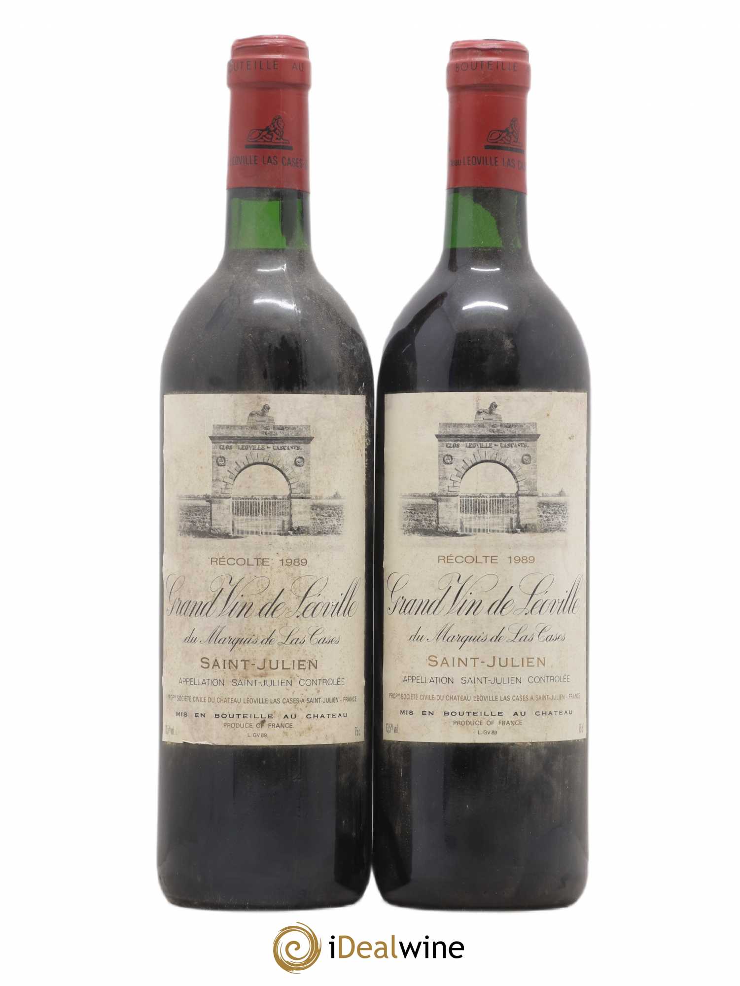 Château Léoville Las Cases 2ème Grand Cru Classé 1989 - Lot de 2 bouteilles - 0