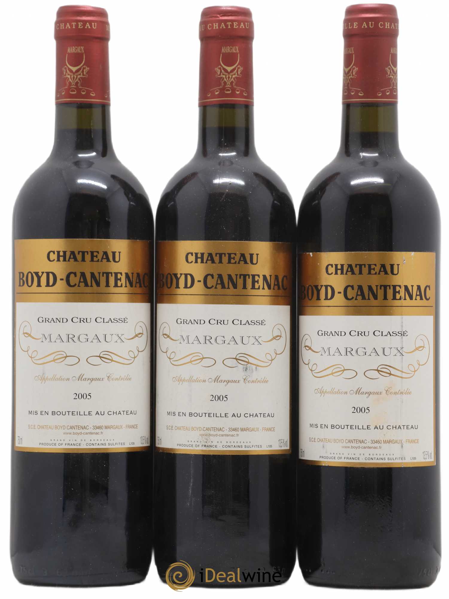 Château Boyd Cantenac 3ème Grand Cru Classé 2005 - Lot de 3 bouteilles - 0
