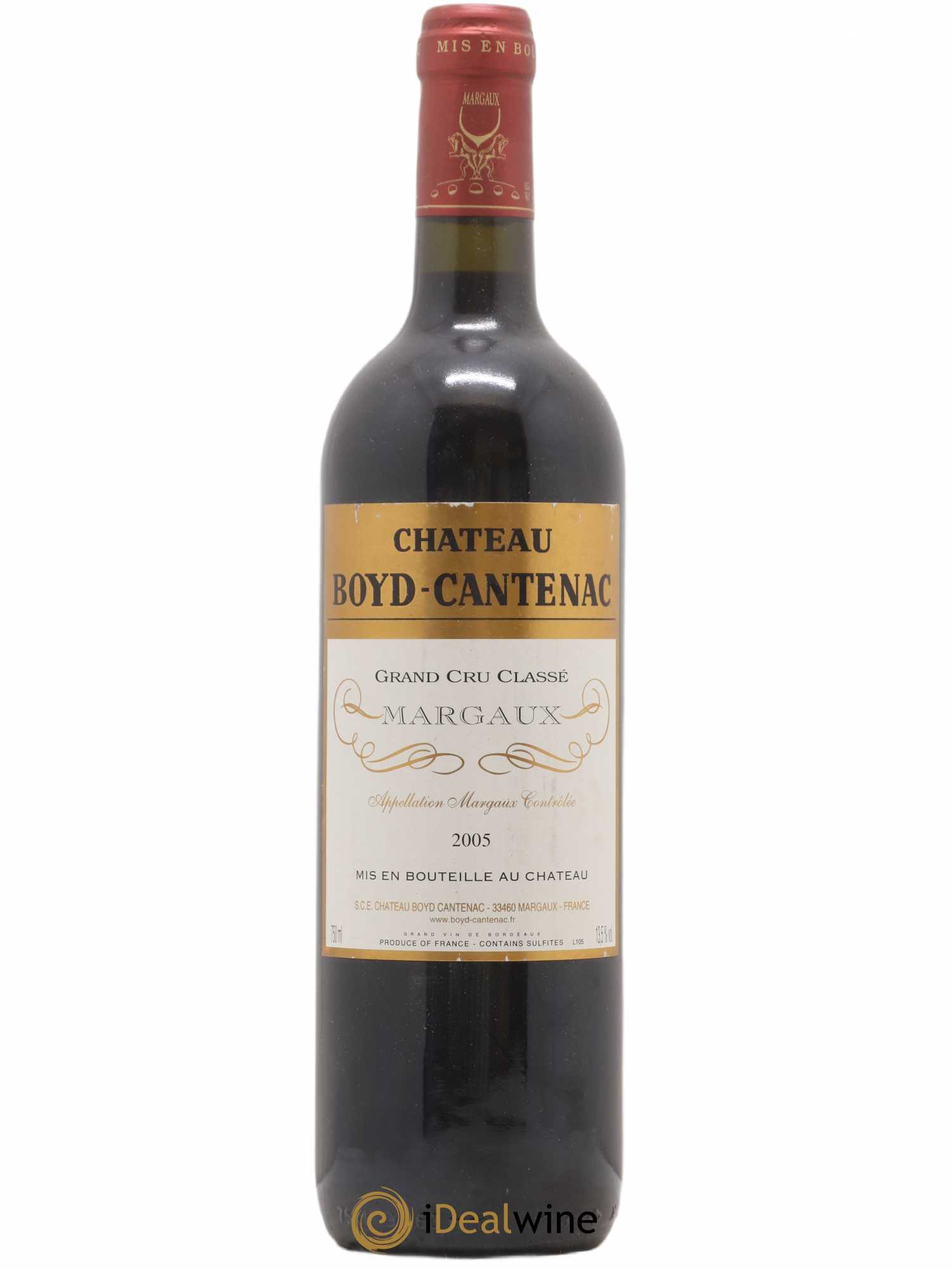 Château Boyd Cantenac 3ème Grand Cru Classé 2005 - Lot de 1 bouteille - 0