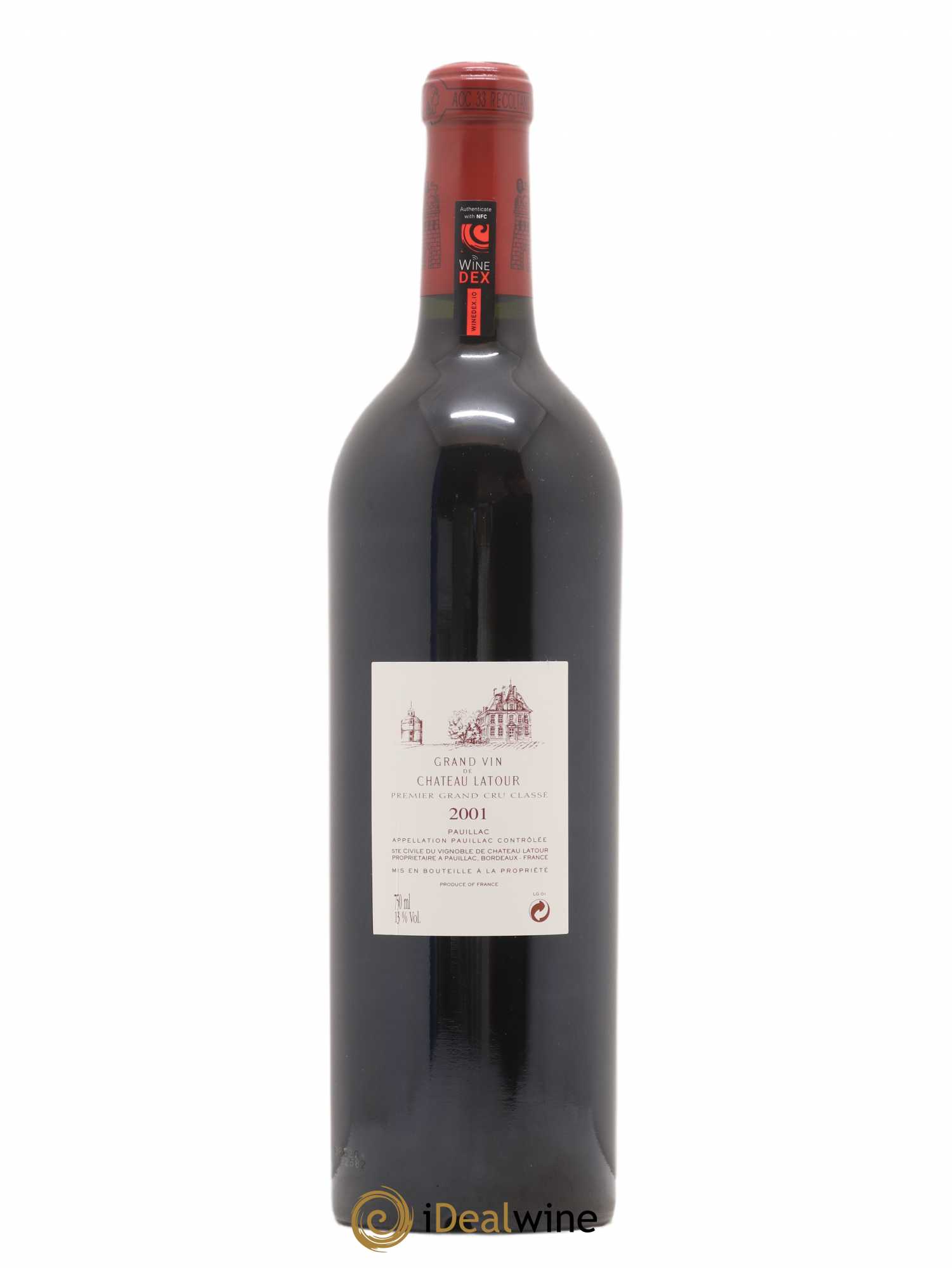 Château Latour 1er Grand Cru Classé 2001 - Lot de 1 bouteille - 1
