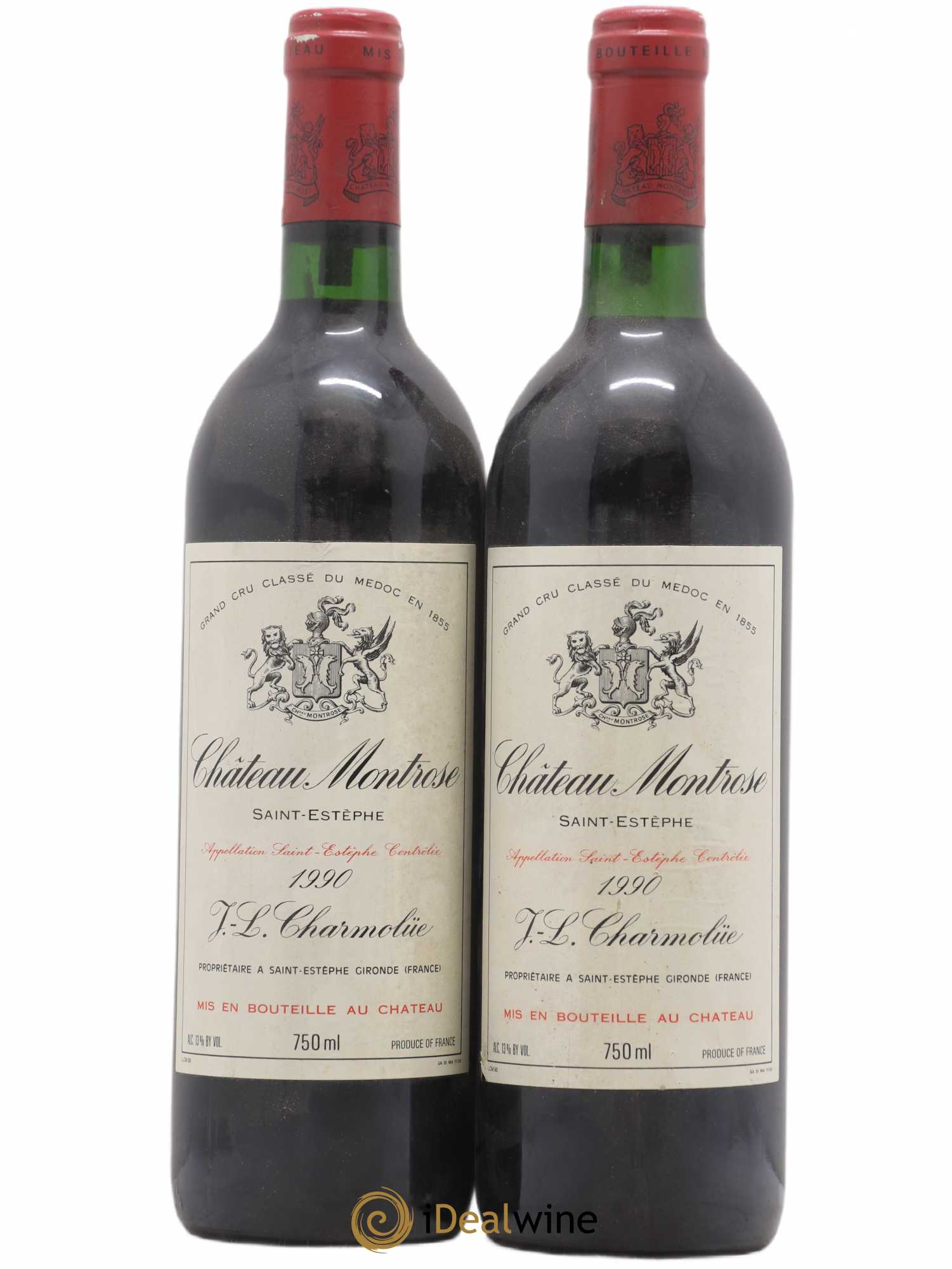 Château Montrose 2ème Grand Cru Classé 1990 - Lot de 2 bouteilles - 0