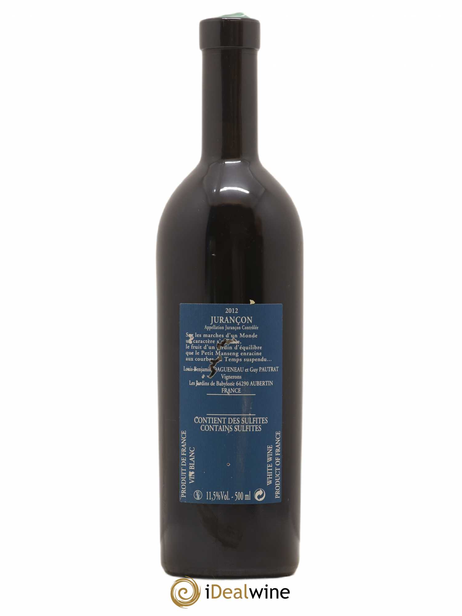 Vin de France (anciennement Jurançon) Jardins de Babylone Didier Dagueneau 50cl 2012 - Lotto di 1 bottiglia - 1
