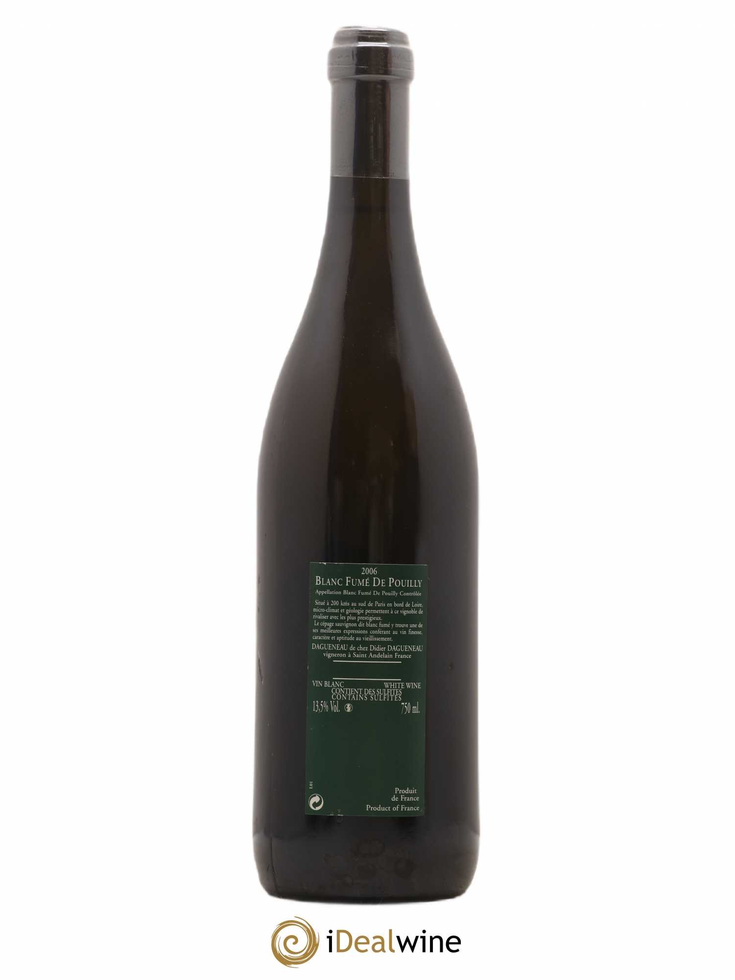 Vin de France (anciennement Pouilly-Fumé) Silex Dagueneau (Domaine Didier - Louis-Benjamin) 2006 - Lot de 1 bouteille - 1