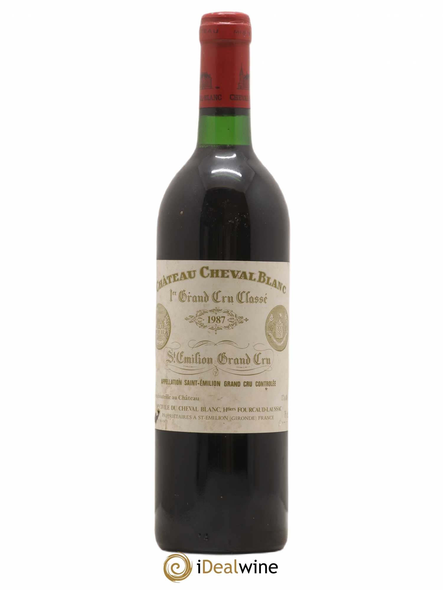Château Cheval Blanc 1er Grand Cru Classé A 1987 - Lot de 1 bouteille - 0