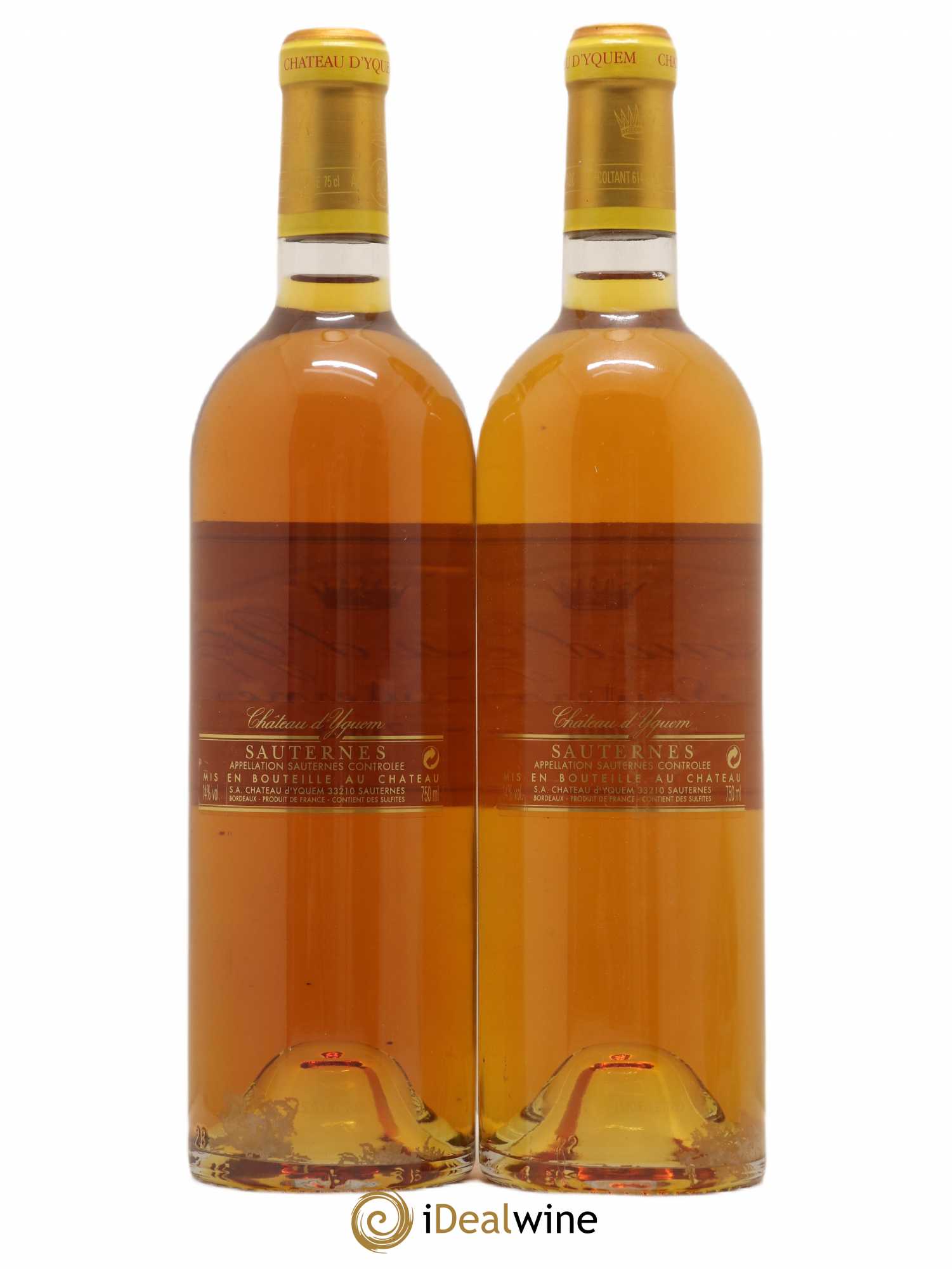 Château d' Yquem 1er Cru Classé Supérieur 2003 - Lotto di 2 bottiglie - 1