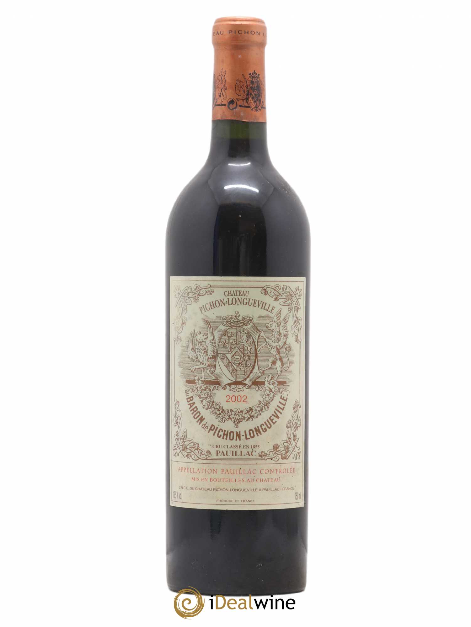Pichon Longueville Baron 2ème Grand Cru Classé 2002 - Lot de 1 bouteille - 0